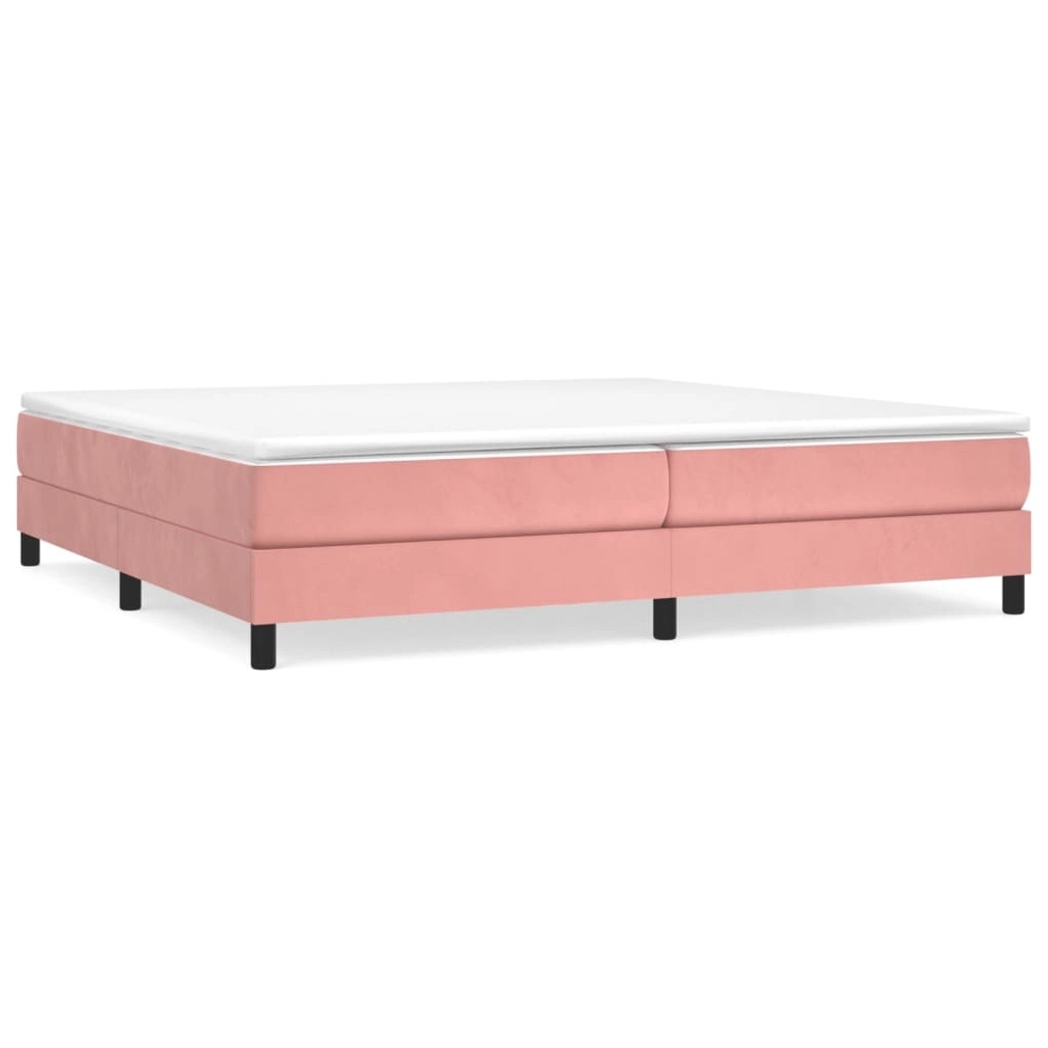 vidaXL Boxspringbett mit Matratze Rosa 200x200 cm Samt1386911 günstig online kaufen