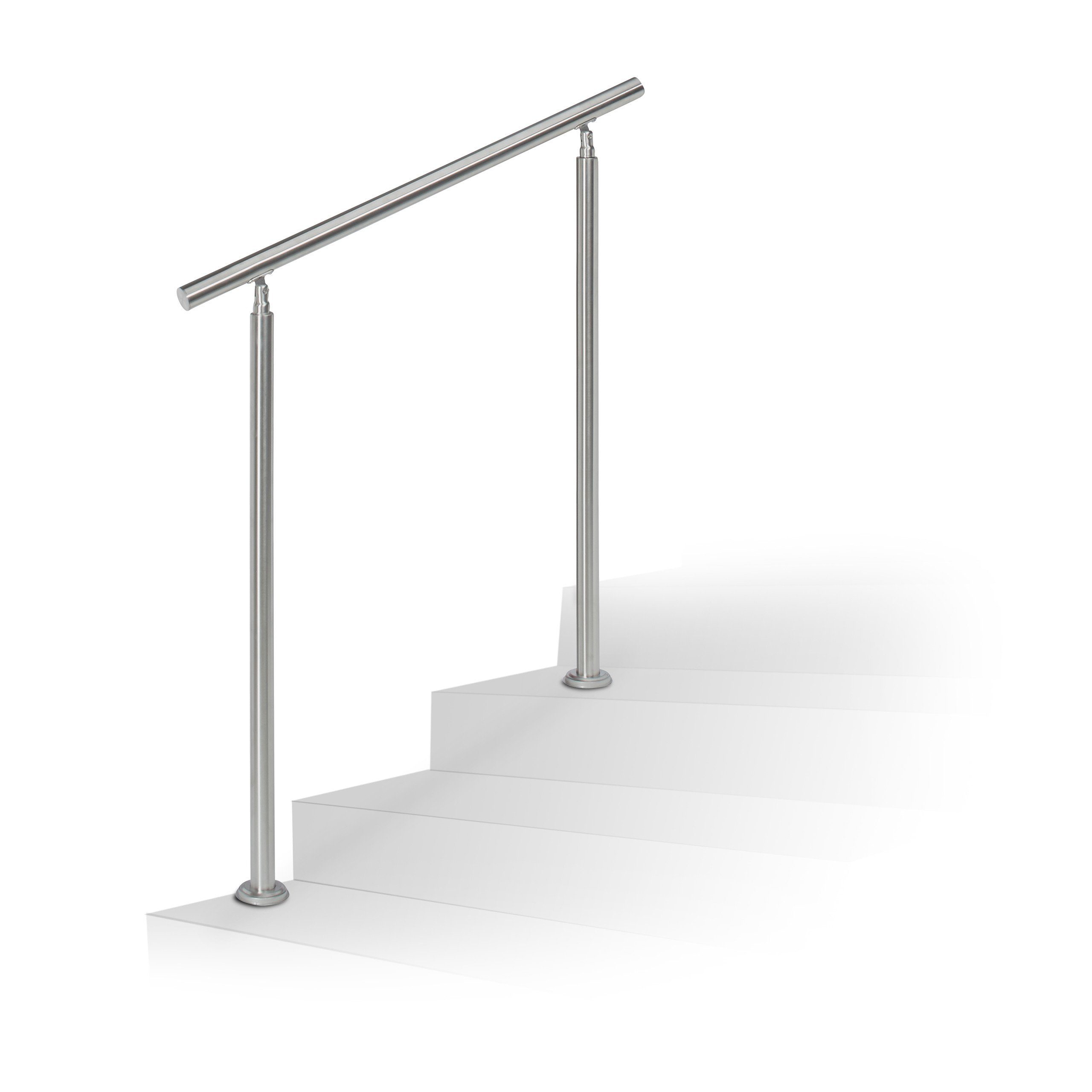 relaxdays Treppengeländer Edelstahl, 100 cm Länge, günstig online kaufen