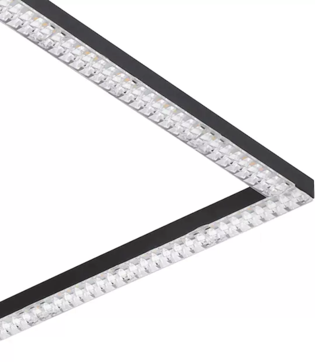 Eglo LED Deckenleuchte Leijas Schwarz transparent 21 W günstig online kaufen