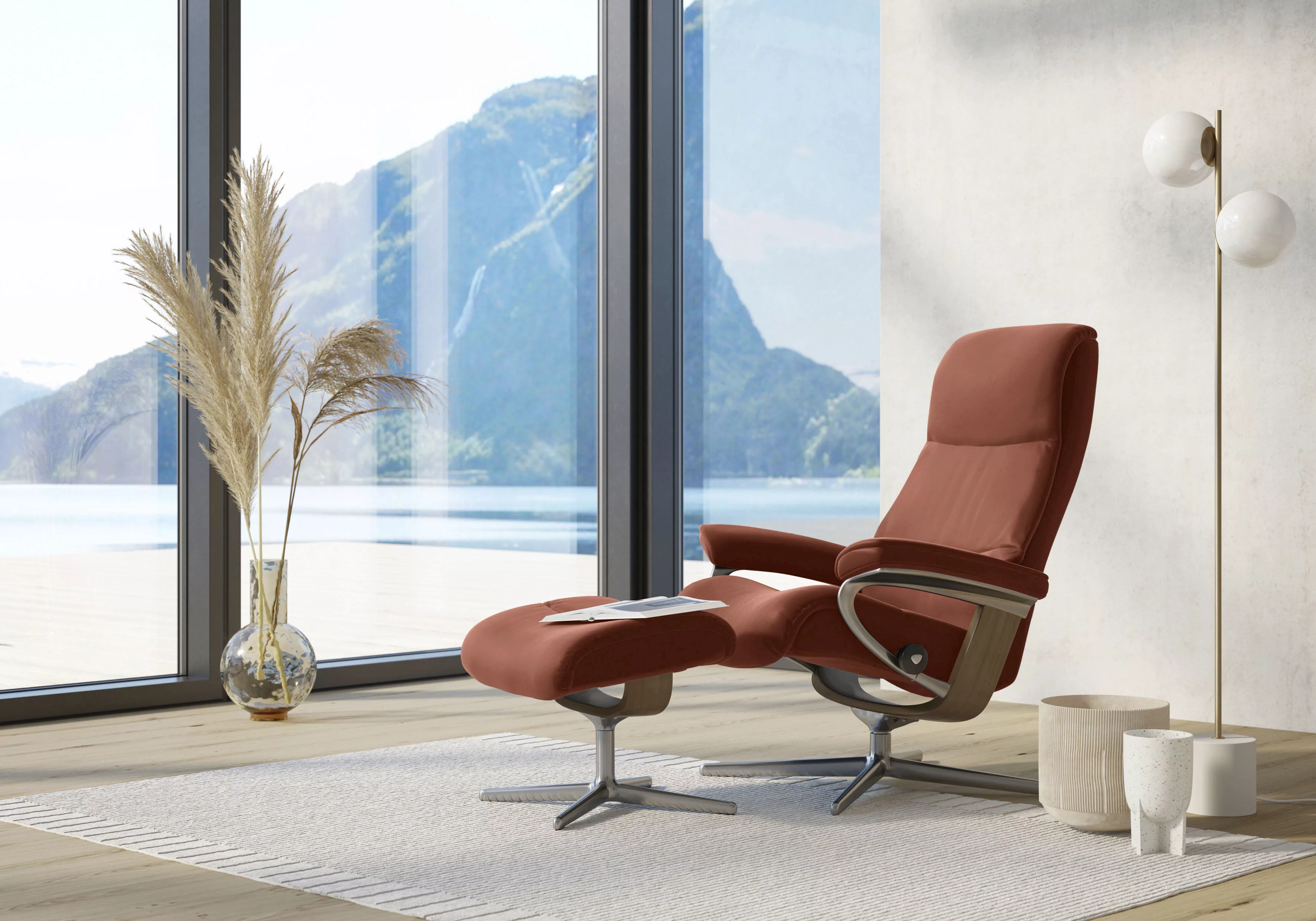 Stressless® Relaxsessel »View«, (Set, Relaxsessel mit Hocker), mit Hocker, günstig online kaufen