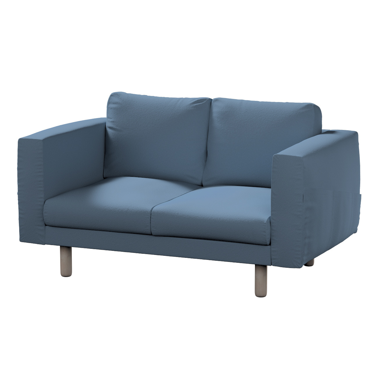 Bezug für Norsborg 2-Sitzer Sofa, blau, Norsborg 2-Sitzer Sofabezug, Bouclé günstig online kaufen