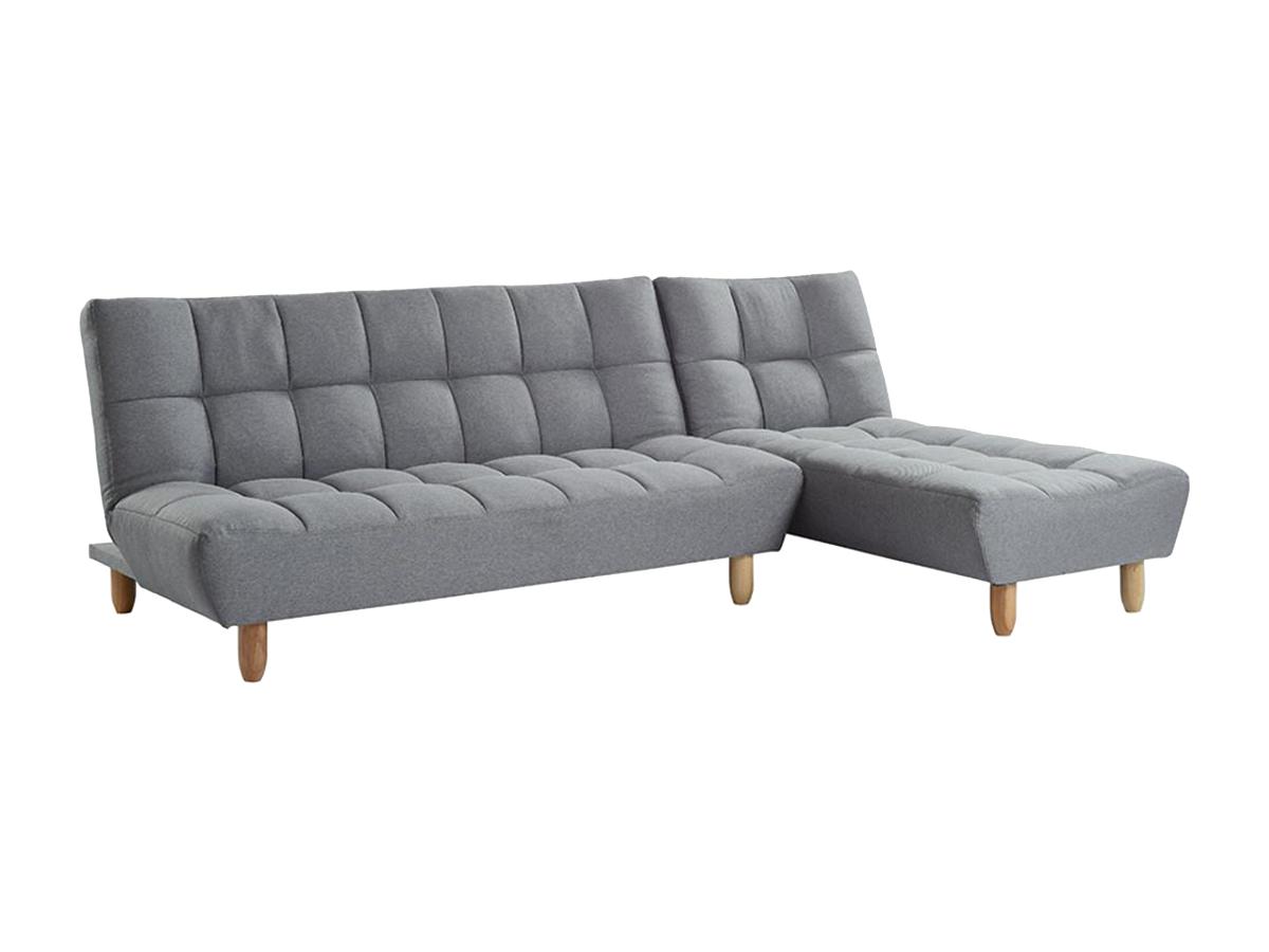 Modulierbares Schlafsofa Klappsofa - Stoff - Grau - ESTEBAN günstig online kaufen