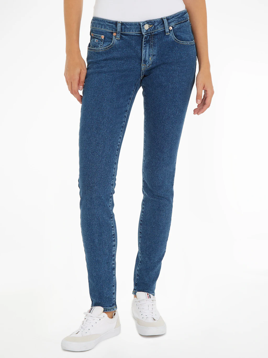 Tommy Jeans Slim-fit-Jeans "Skinny Jeans Marken Low Waist Mittlere Leibhöhe günstig online kaufen