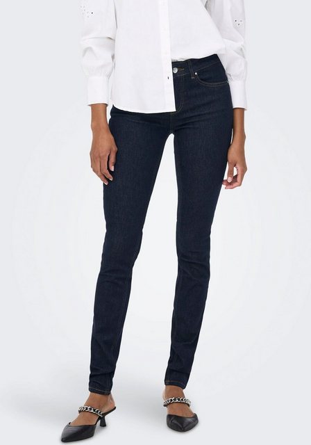 Only Damen Jeans ONLBLUSH MID SK REA023 - Skinny Fit - Blau - Dark Blue Den günstig online kaufen