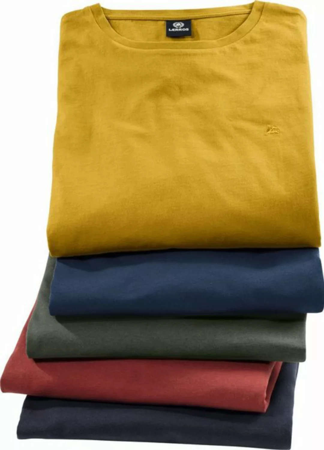 LERROS T-Shirt (Spar-Set, 5er-Pack) aus reiner Baumwolle, in formstabiler Q günstig online kaufen