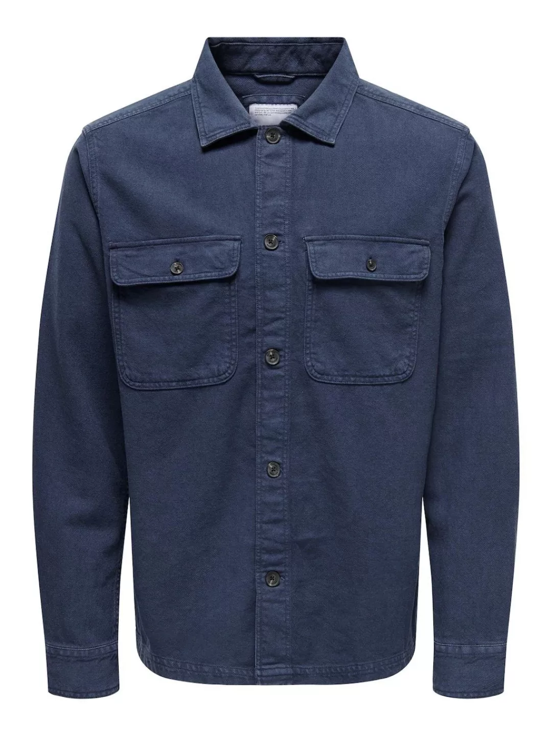 ONLY & SONS Langarmhemd ONSOLIVER TWILL OVERDYE OVERSHIRT BF günstig online kaufen