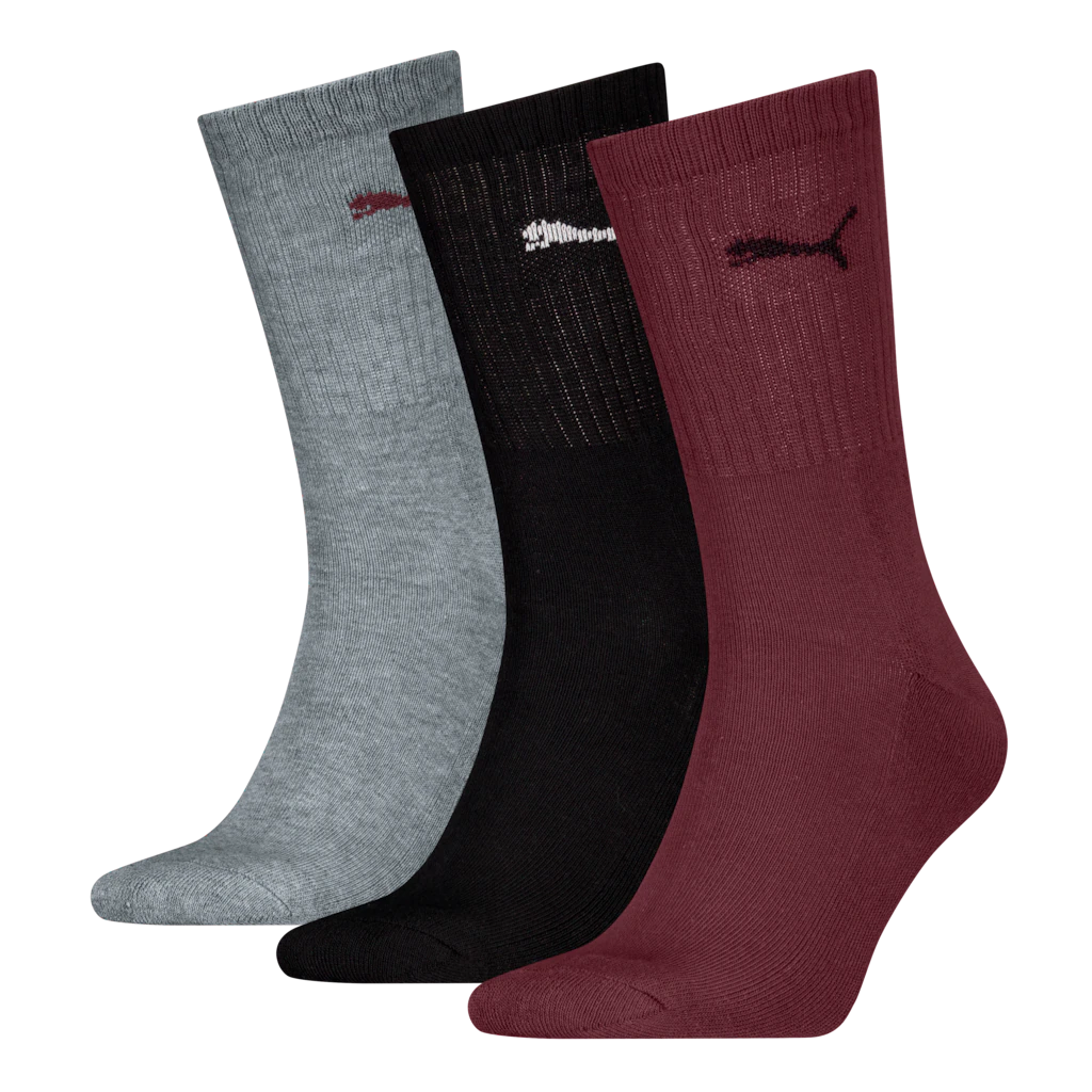 PUMA Socken "PUMA UNISEX CREW SOCK 3P", (3 Paar), mit farblichem Logo günstig online kaufen