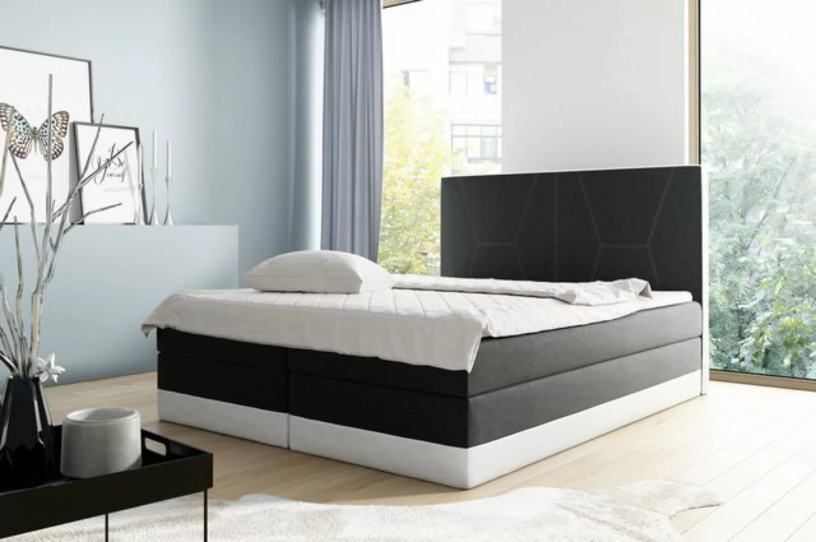 Schlaffabrik Boxspringbett ENZO (Inari 100 + Soft 17), inkl. Matratze, Topp günstig online kaufen