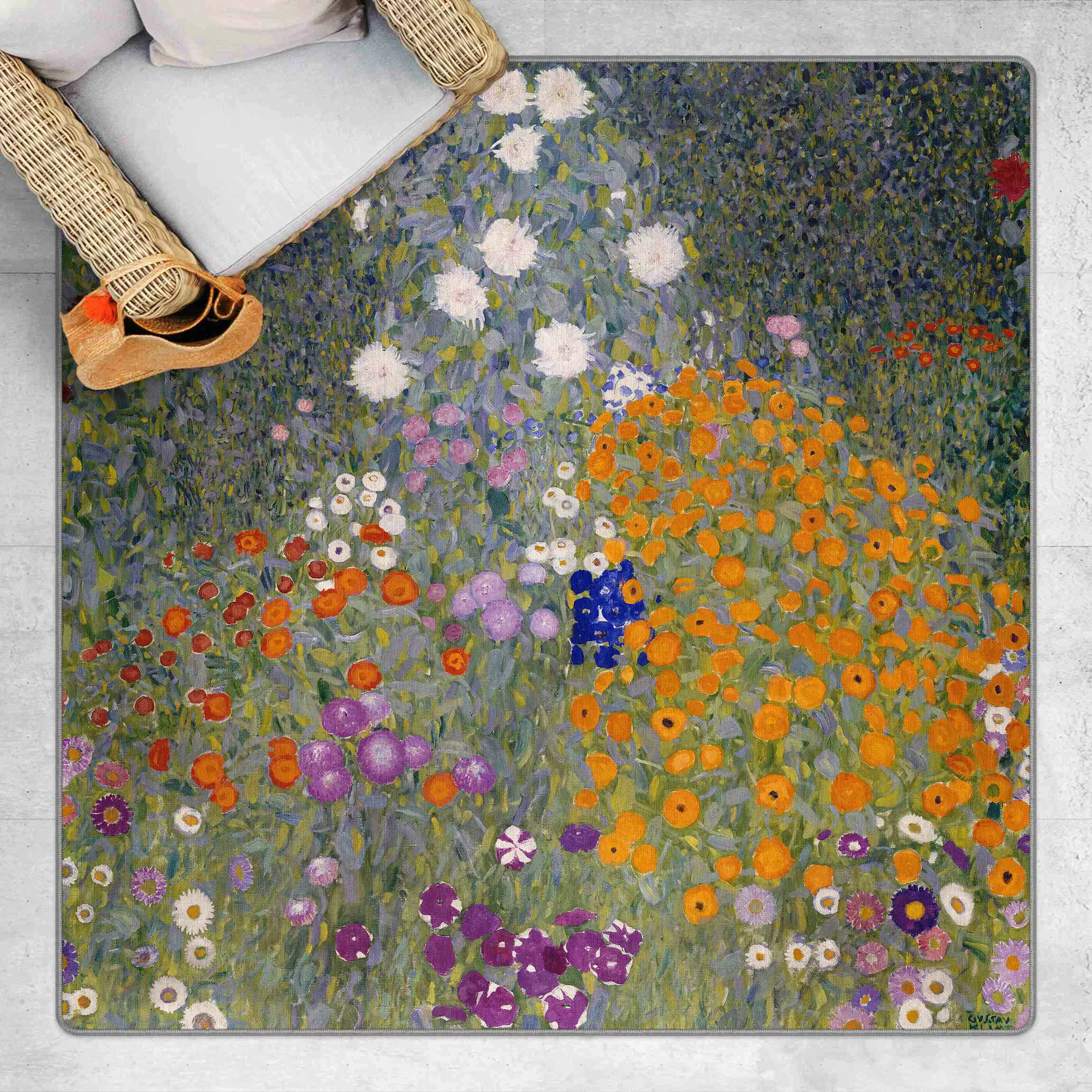 Teppich Gustav Klimt - Bauerngarten günstig online kaufen
