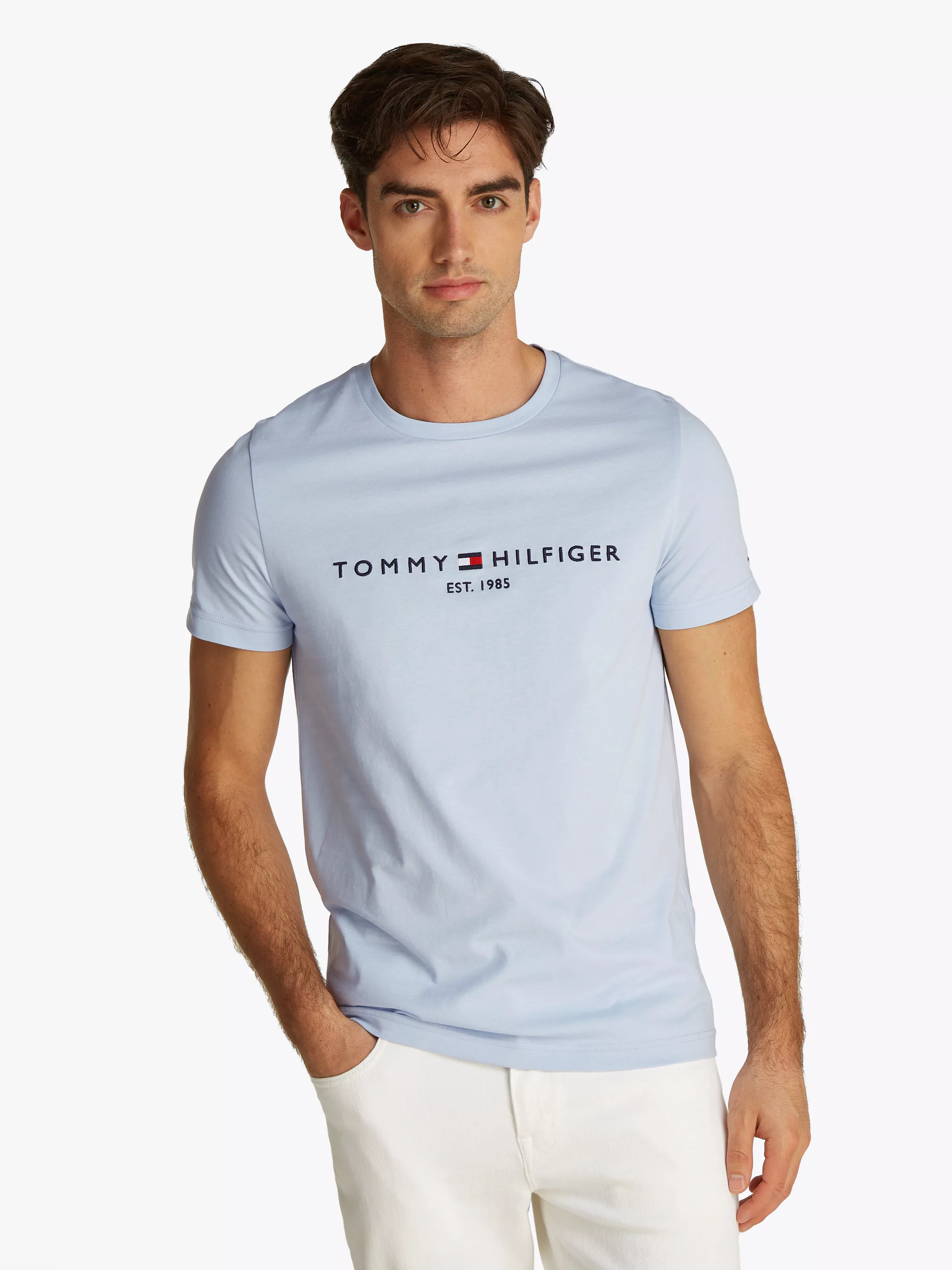 Tommy Hilfiger T-Shirt "TOMMY LOGO TEE", aus reiner, nachhaltiger Baumwolle günstig online kaufen