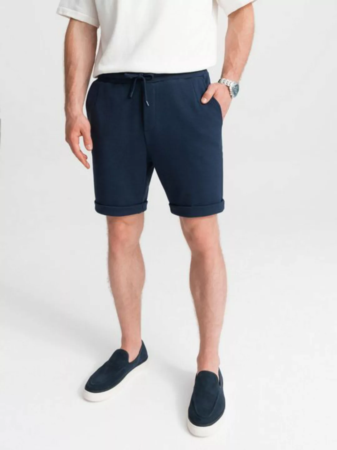 OMBRE Sweatshorts Herren-Sweatshorts mit elastischem Bund günstig online kaufen