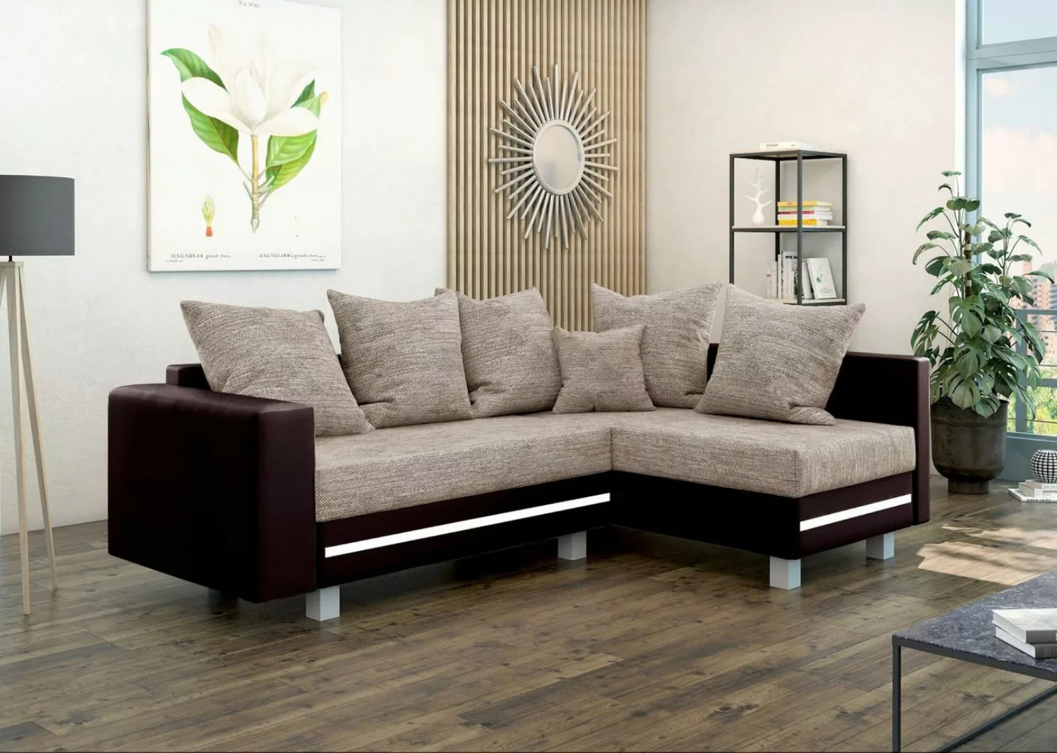 Stylefy Ecksofa Morgan, L-Form, Eckcouch, Ottomane links oder rechts bestel günstig online kaufen