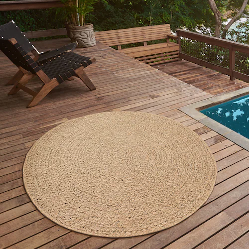 the carpet Teppich »Kenzy«, rund, moderner robuster In und Outdoor Teppich günstig online kaufen