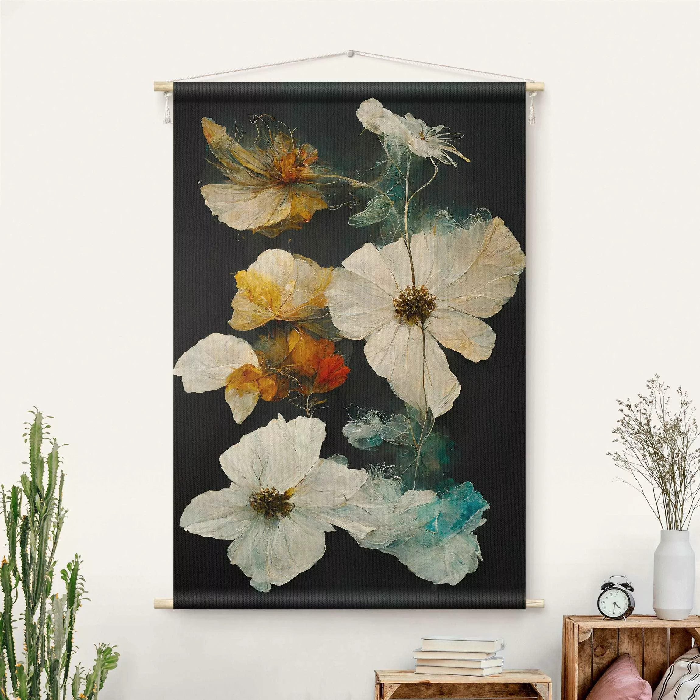Wandteppich Magische Blüten günstig online kaufen