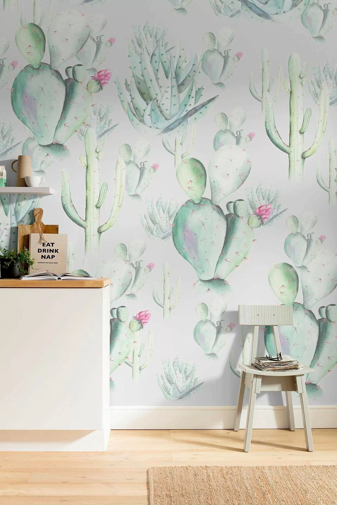 Komar Fototapete Vlies Cactus Blue  200 x 250 cm günstig online kaufen
