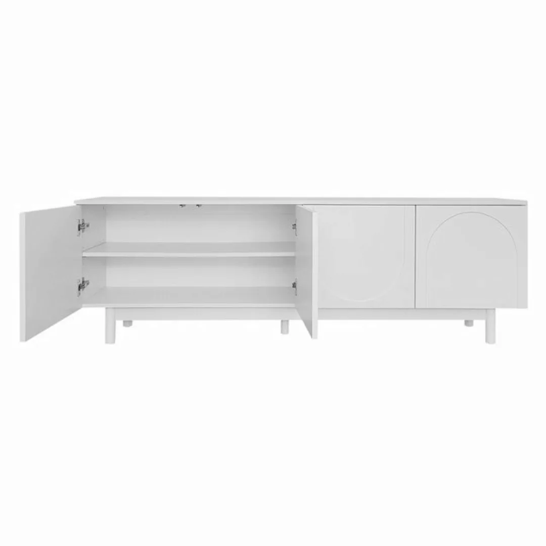 XDeer TV-Schrank Leichte Lowboard-TV-Möbel im Luxusstil, strukturierte Türe günstig online kaufen