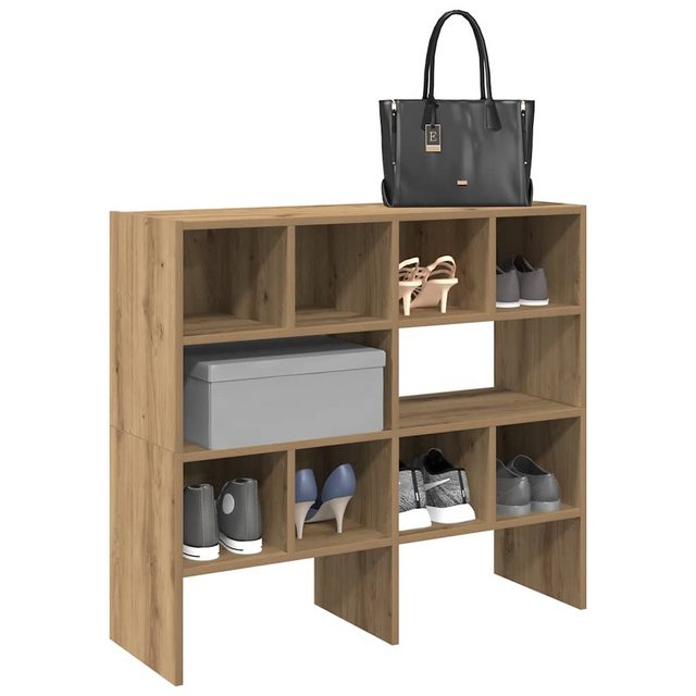 vidaXL Schuhschrank Schuhregale 2 Stk Stapelbar Artisan-Eiche 89,5x30x40 cm günstig online kaufen