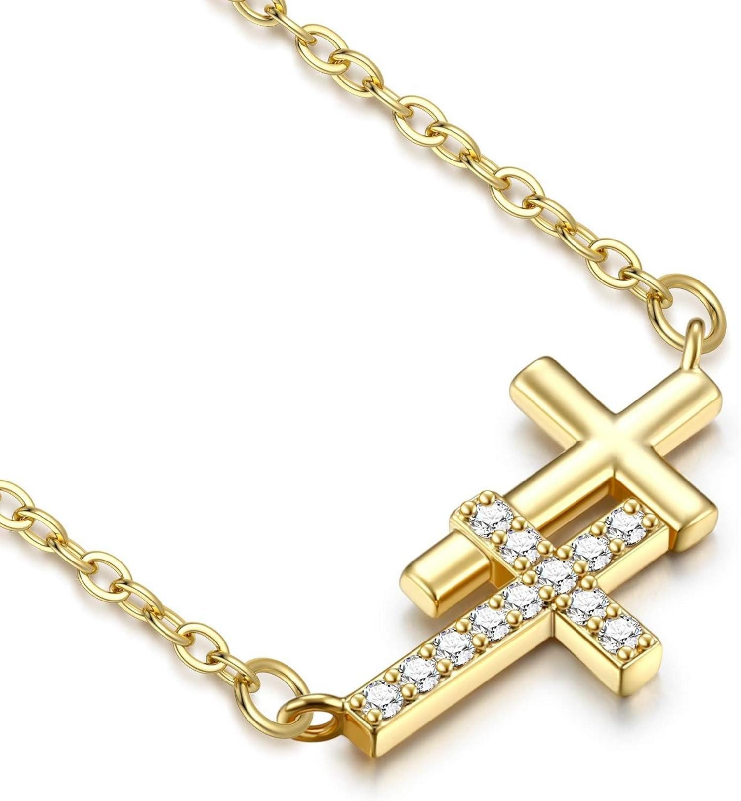 LuxusKollektion Kette und Anhänger Set Kreuz günstig online kaufen