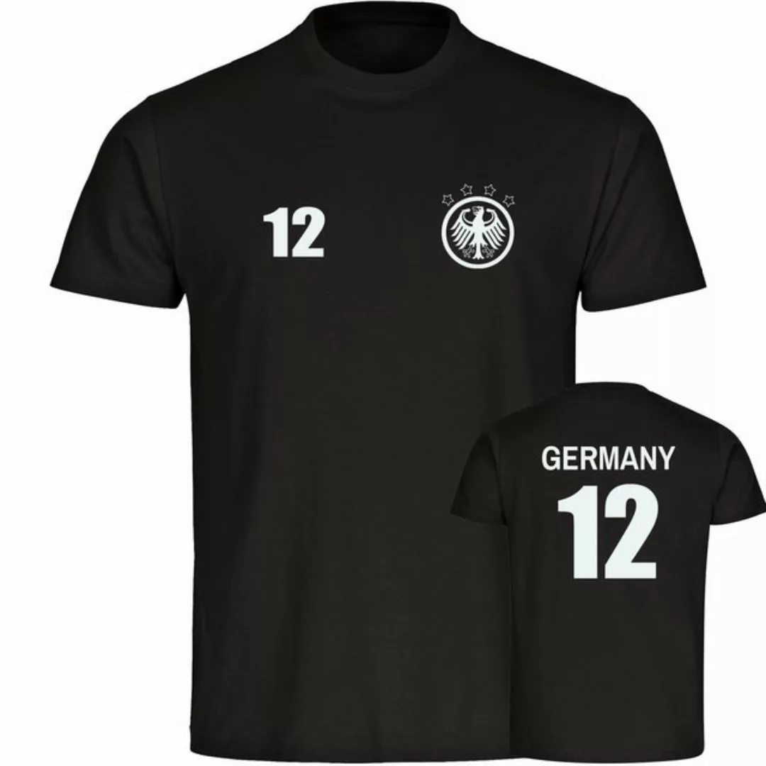 multifanshop T-Shirt Herren Germany - Adler Retro Trikot 12 - Männer günstig online kaufen