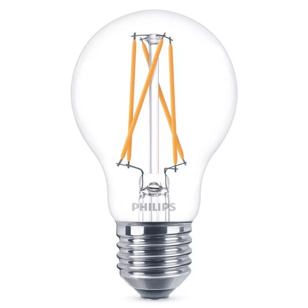 Philips LED Filament Lampe E27 Birne - A60 3,5W 475lm 2200-2700K dimmbar Ei günstig online kaufen