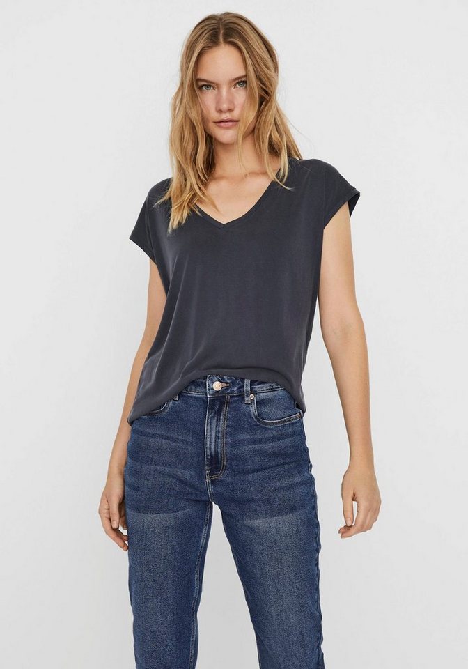 Vero Moda V-Shirt VMFILLI SS V-NECK TEE GA NOOS günstig online kaufen