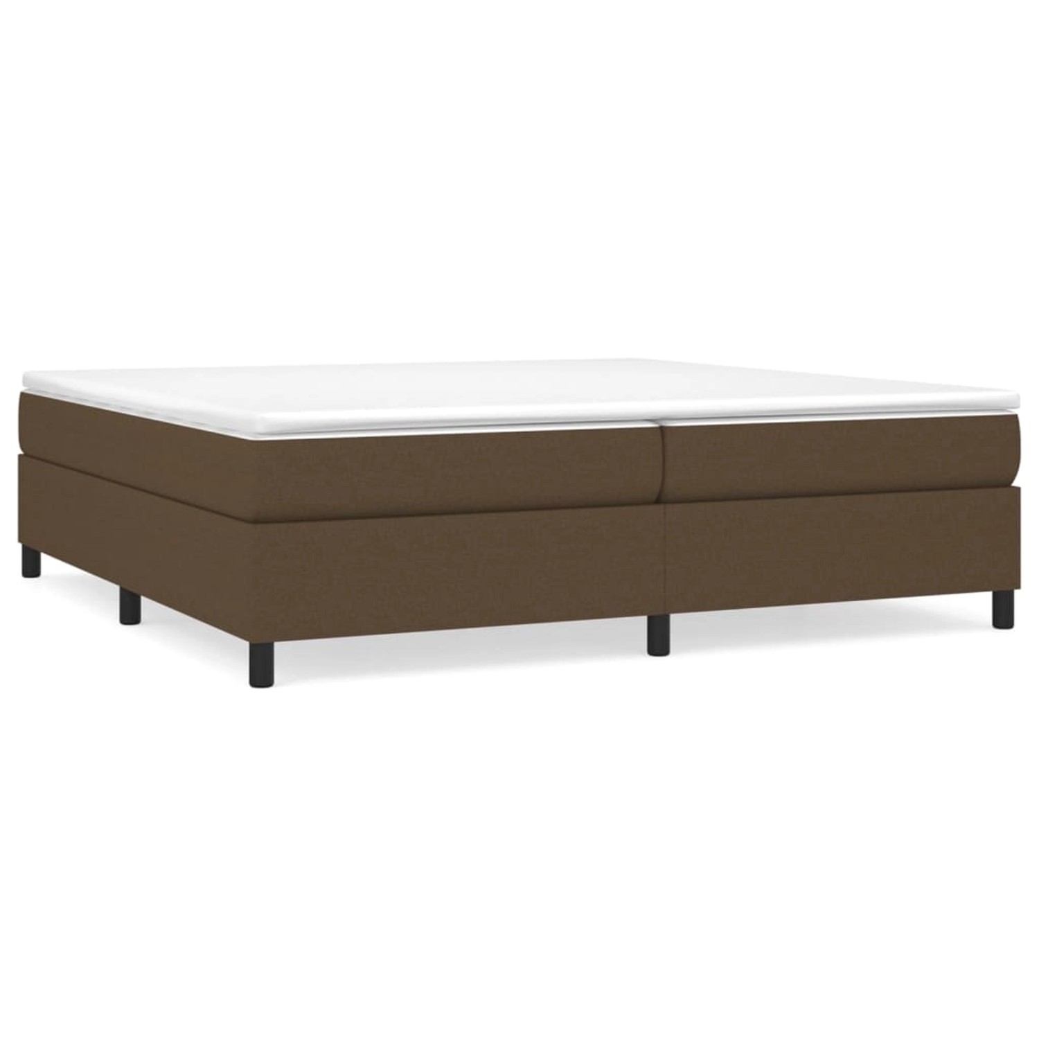 vidaXL Boxspringbett Dunkelbraun 200x200 cm Stoff1346970 günstig online kaufen