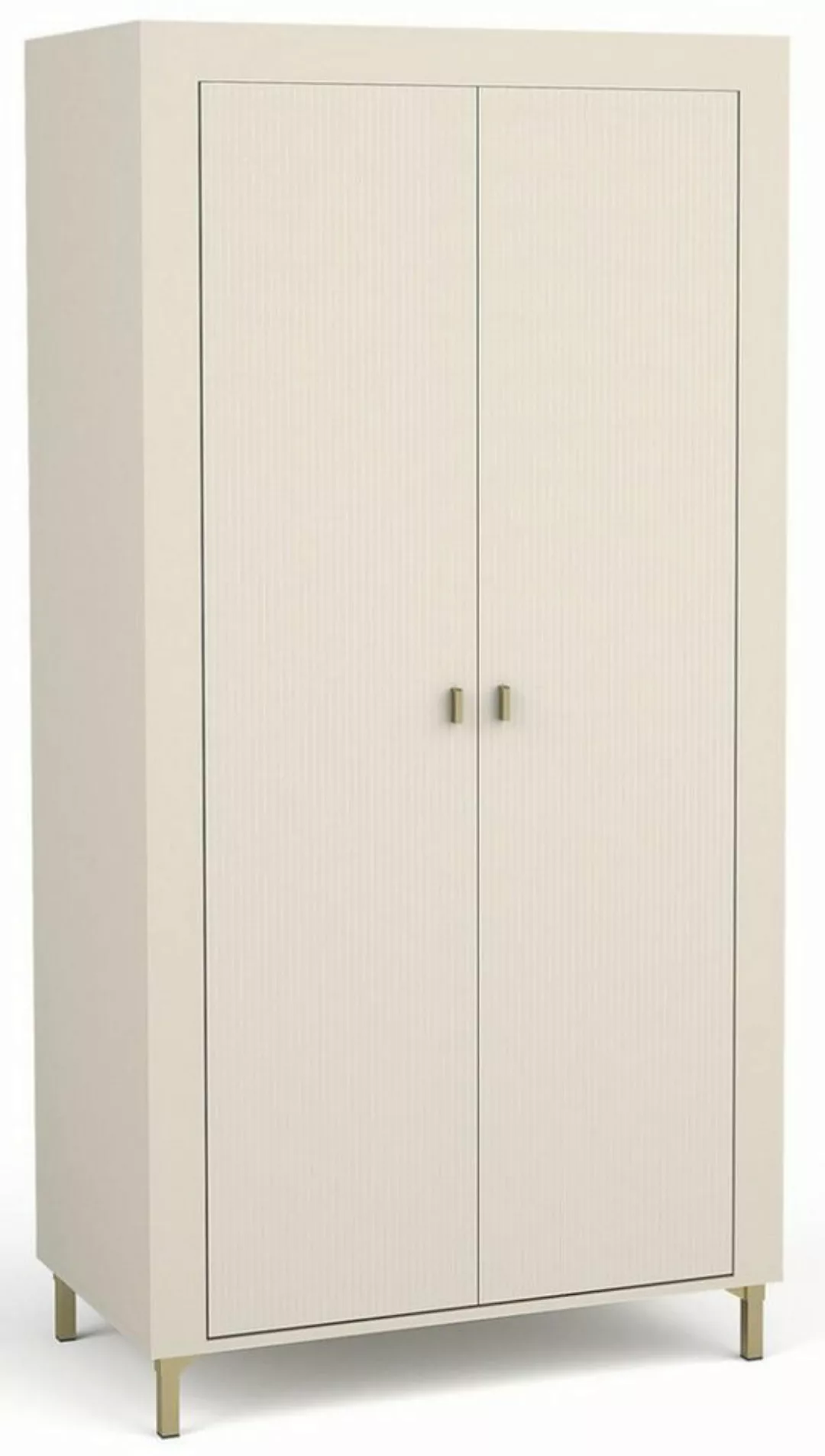 Compleo Kleiderschrank mit 2 Türen TRENDS, Modern Wohnzimmer gerifflete Fro günstig online kaufen