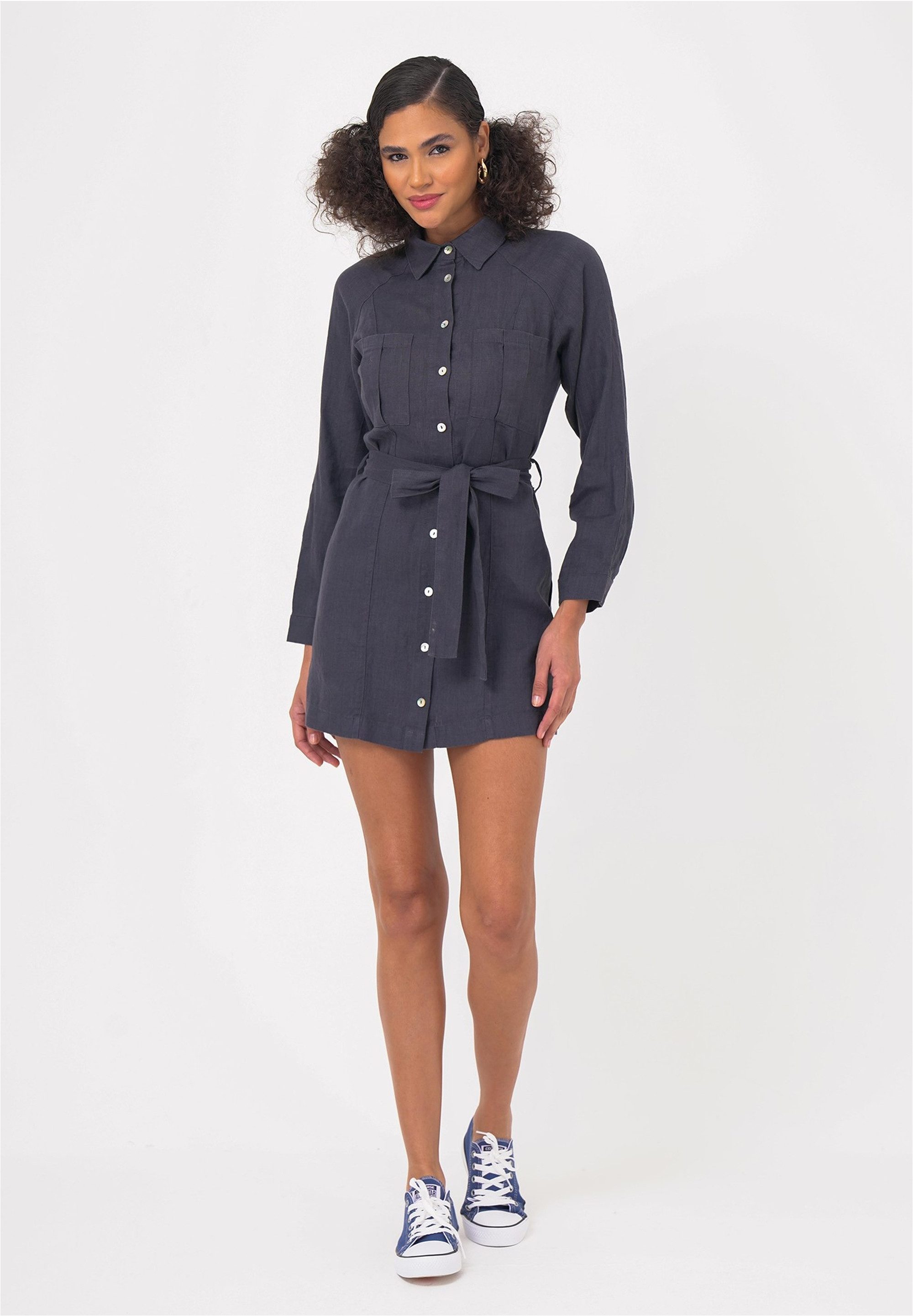 freshlions Jerseykleid "Belinda", (1 tlg.), mit praktischem Bindeband günstig online kaufen