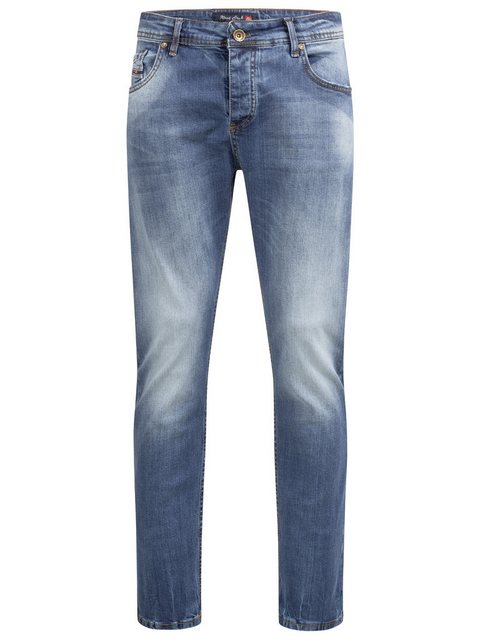 Rock Creek Straight-Jeans Herren Jeans Stonewashed Blau RC-2282 günstig online kaufen