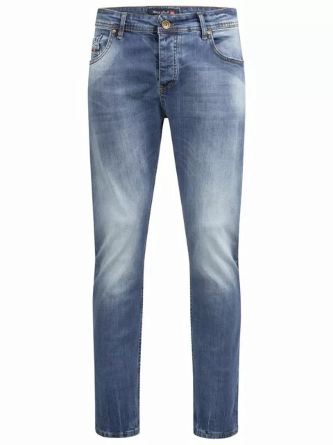 Rock Creek Straight-Jeans Herren Jeans Stonewashed Blau RC-2282 günstig online kaufen