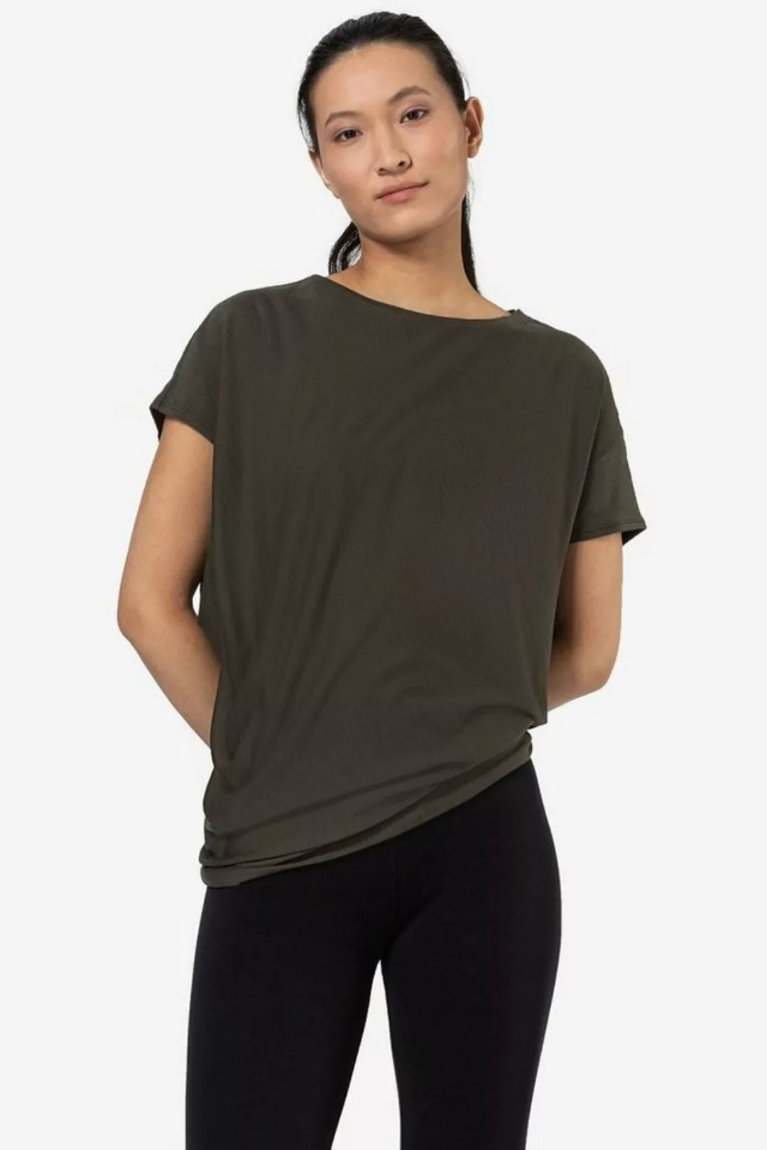 SUPER.NATURAL T-Shirt asymmetrisch geschnittenes W YOGA LOOSE TEE für Damen günstig online kaufen