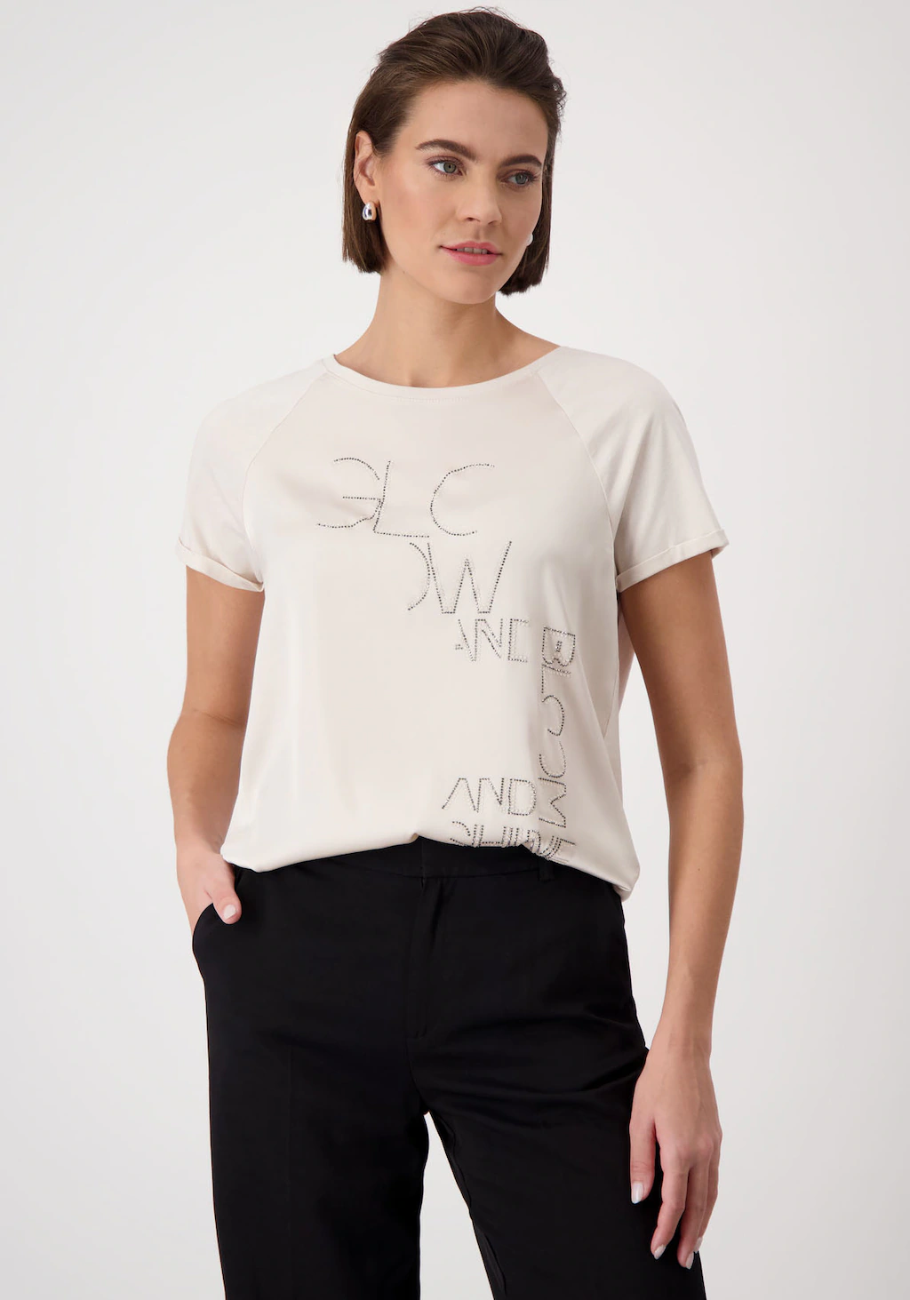 Monari Schlupfbluse, mit Glitzernieten günstig online kaufen