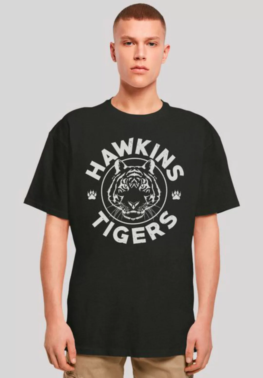F4NT4STIC T-Shirt Stranger Things Hawkins Grey Tiger Premium Qualität günstig online kaufen