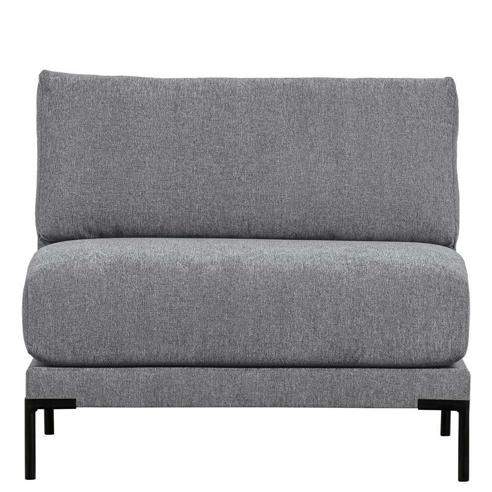 Sofa Modulsofa Element aus Chenillegewebe mit einem Sitzplatz günstig online kaufen