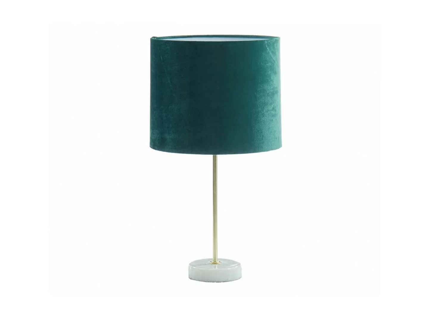 Tischleuchte - Samt & Marmor - 25 x 43 cm - Grün - AEGON günstig online kaufen