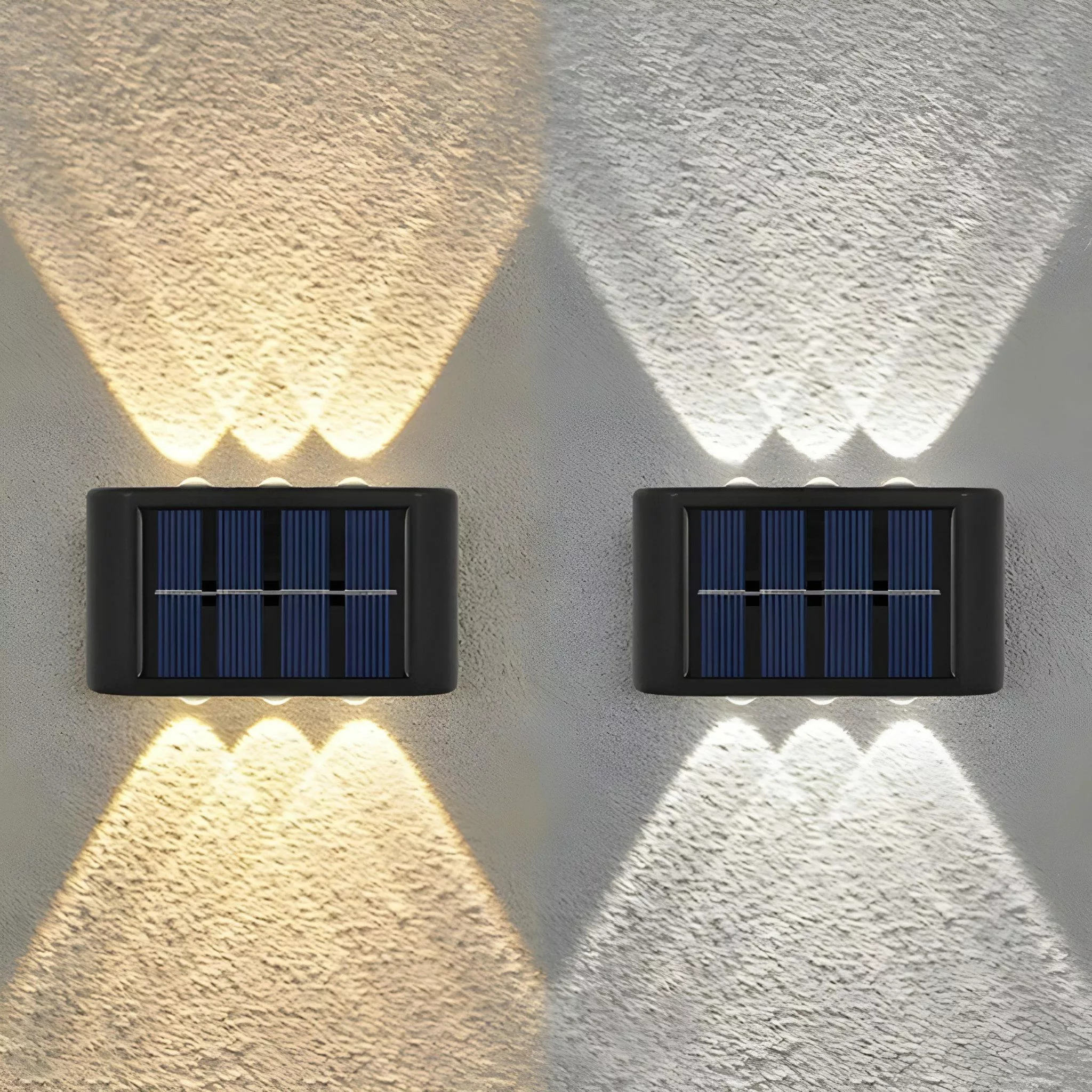 HS.SUPPLY LED Außen-Wandleuchte Solar LED Wandleuchte günstig online kaufen