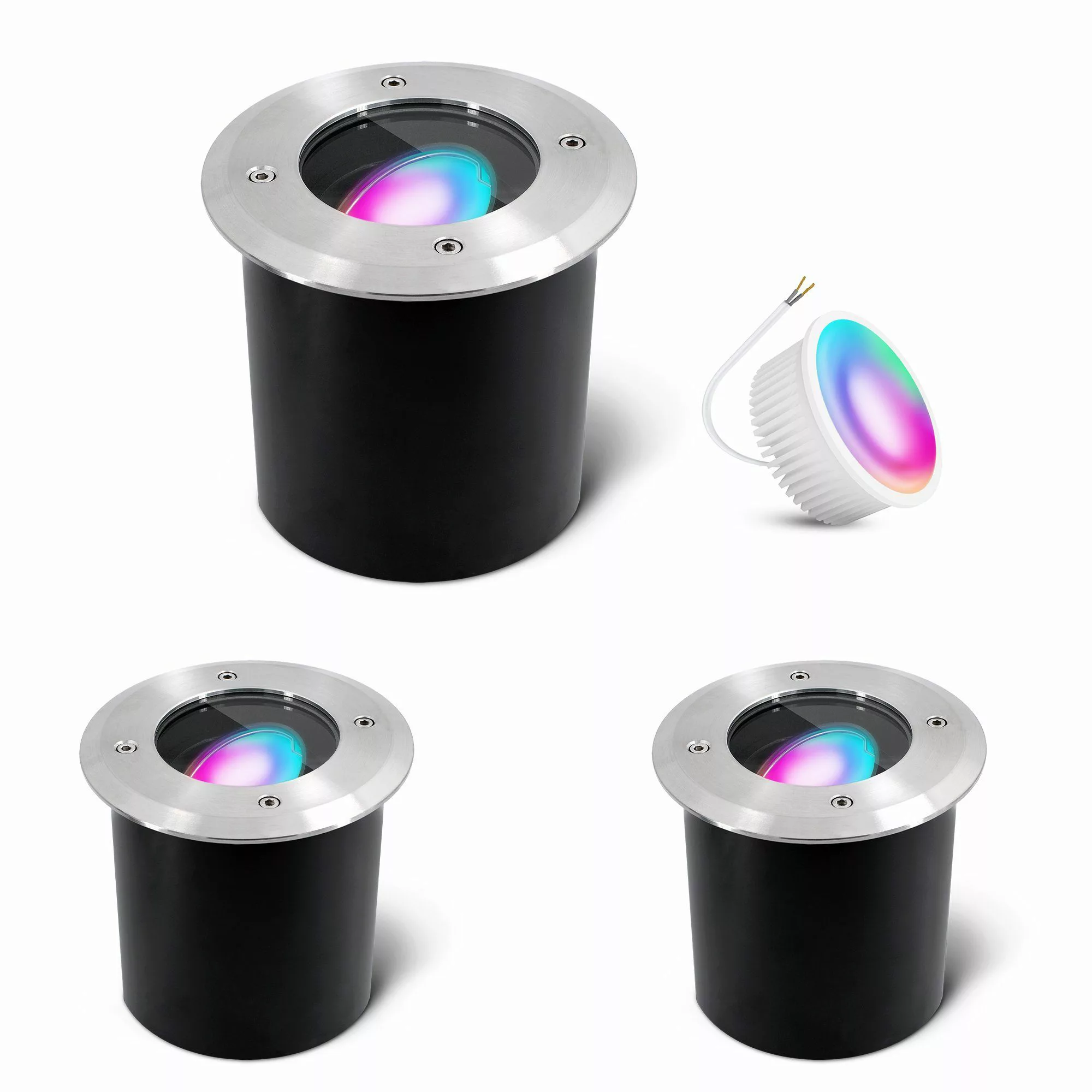 SSC-LUXon LED Gartenstrahler JADINA flache Bodeneinbauleuchte günstig online kaufen