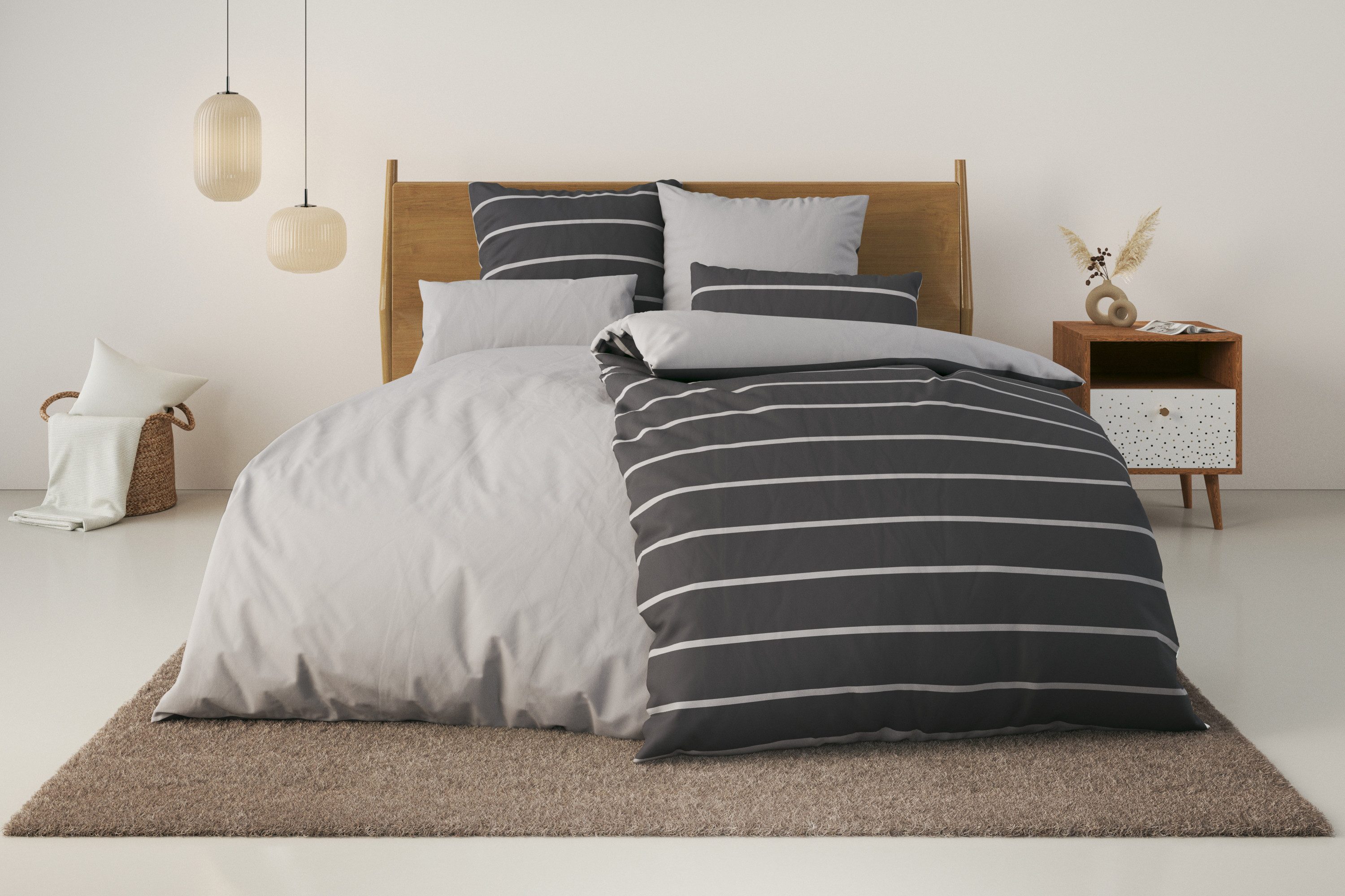 my home Bettwäsche Katja, Linon, 2 günstig online kaufen