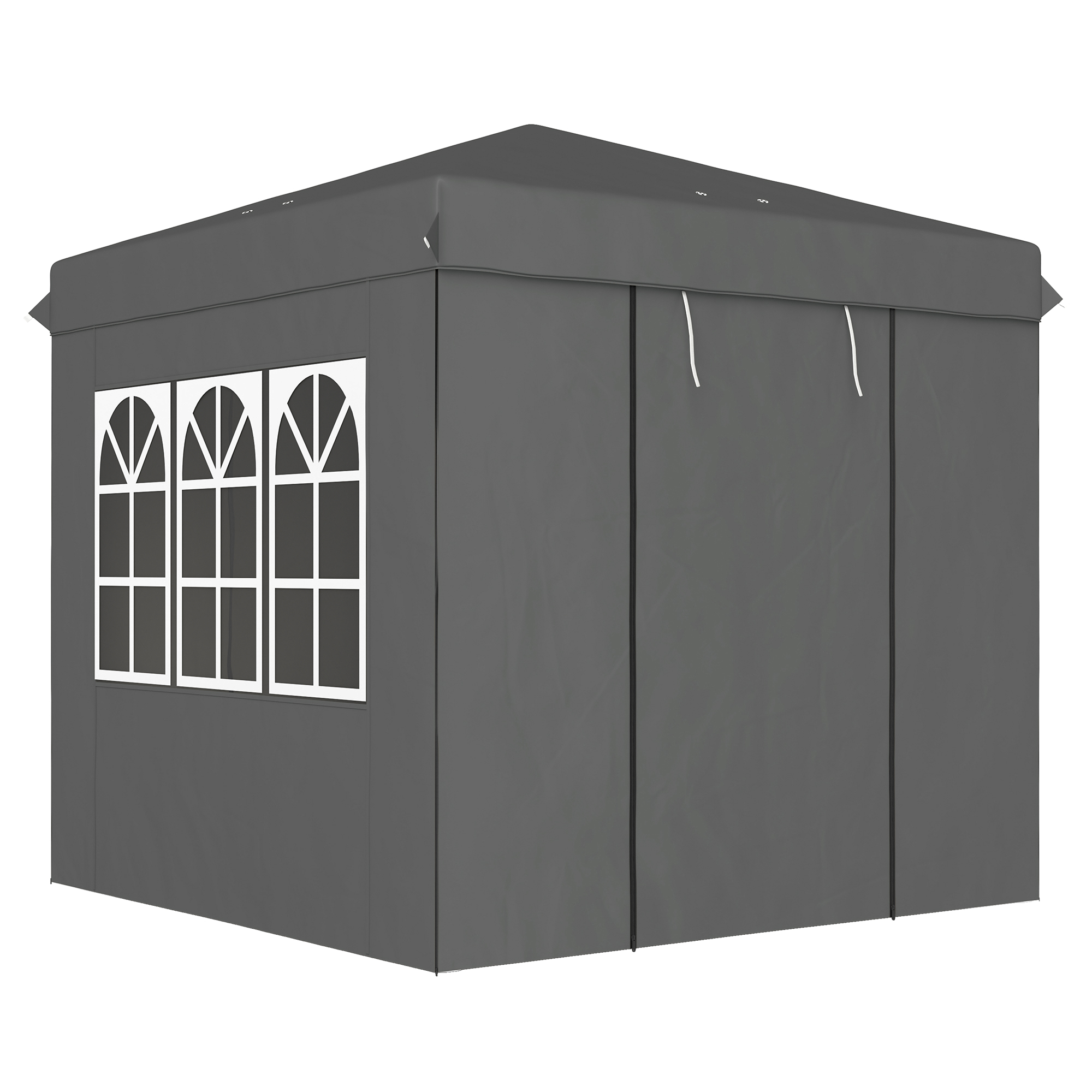 Outsunny Pavillon 2,5x2,5m, wasserabweisend Stabil Winterfest Pop-up Faltpa günstig online kaufen