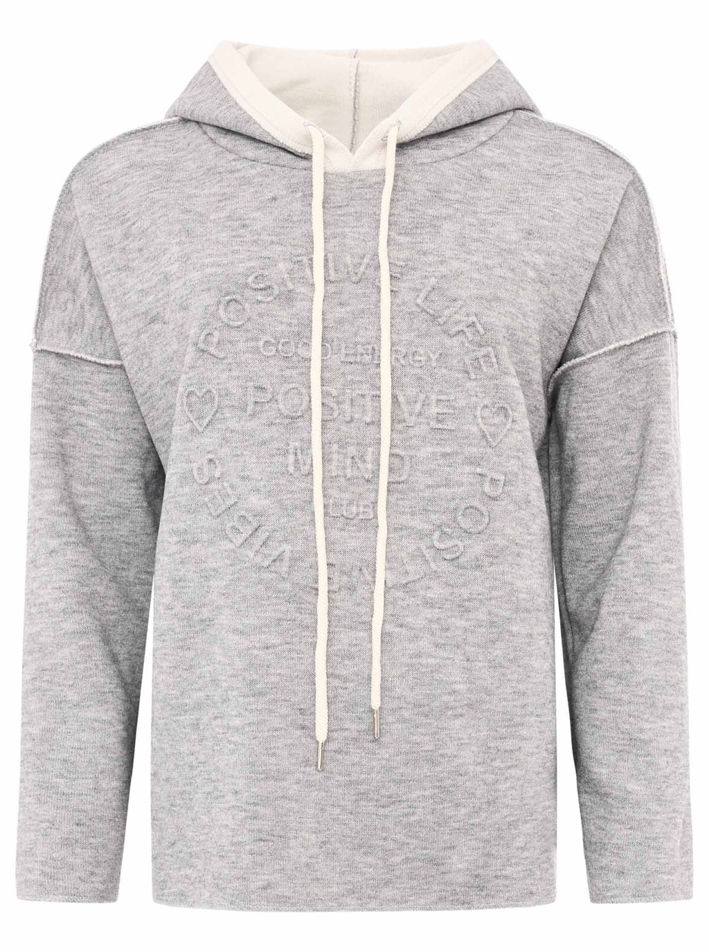 Zwillingsherz Hoodie "Positive Mind" Sweatshirt mit Kapuze, 3/4 Arm und Ste günstig online kaufen