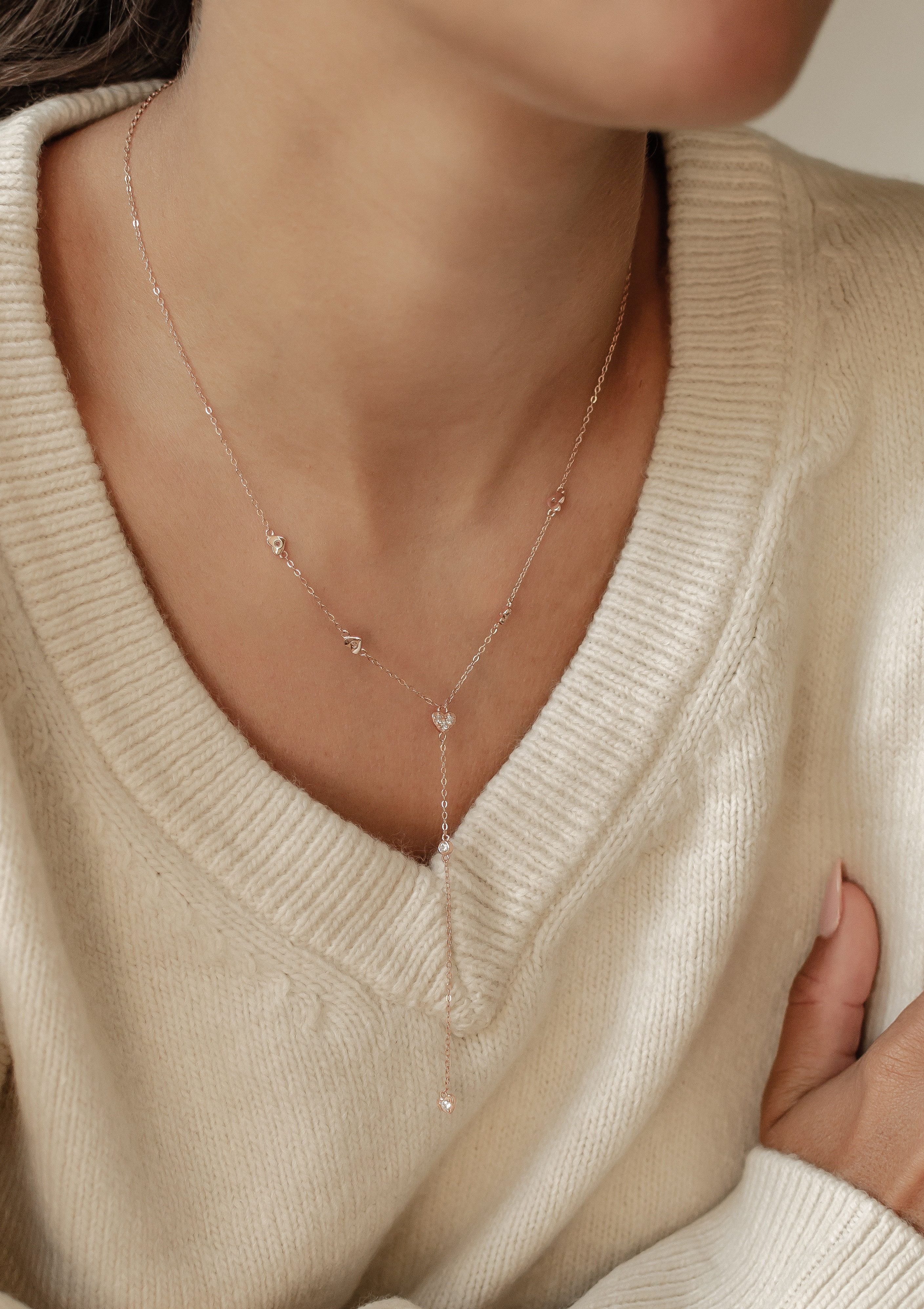 Hey Happiness Y-Kette Herzkette, Silber 925 günstig online kaufen