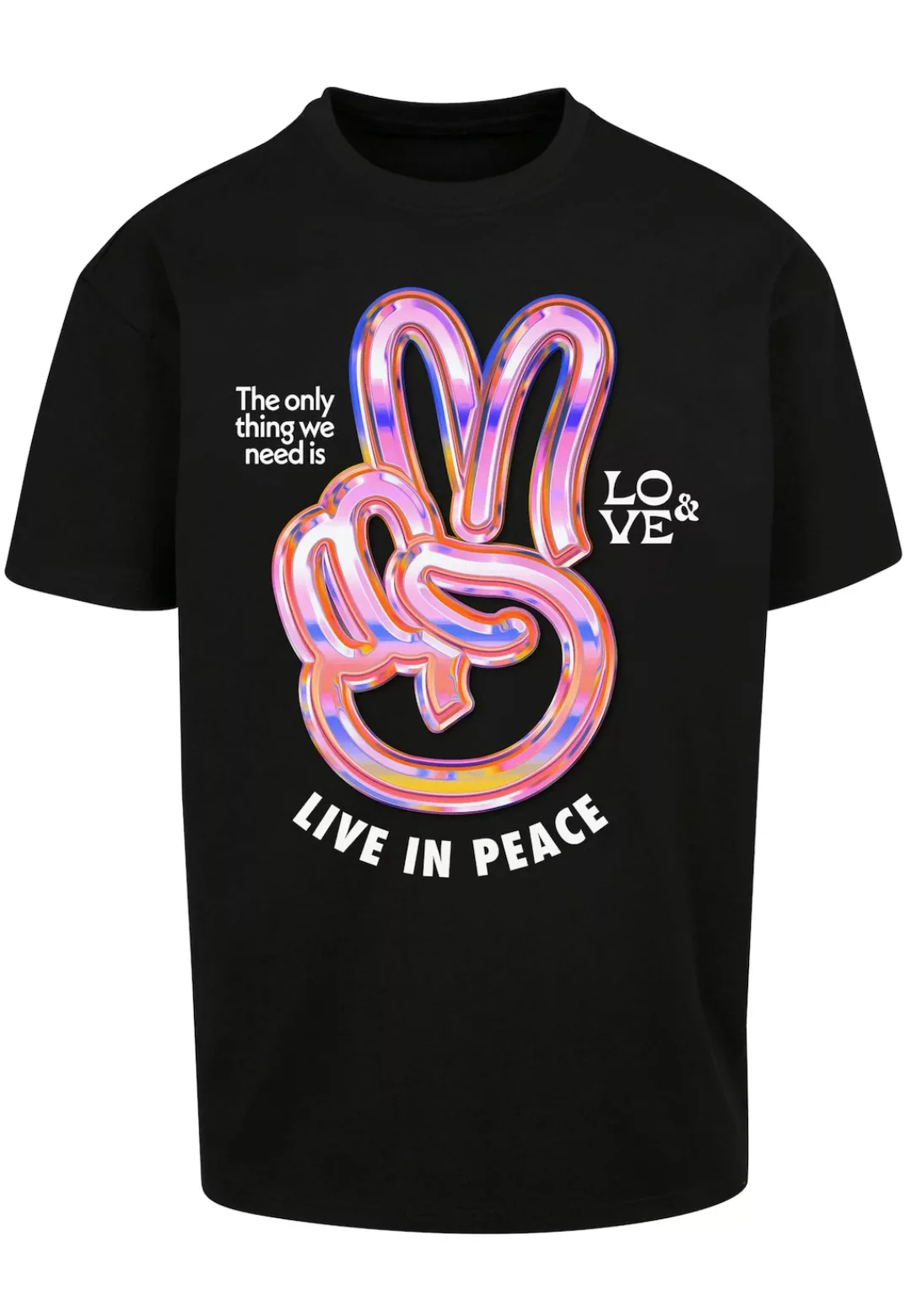 Upscale by Mister Tee T-Shirt "Upscale by Mister Tee Unisex Live in Peace O günstig online kaufen