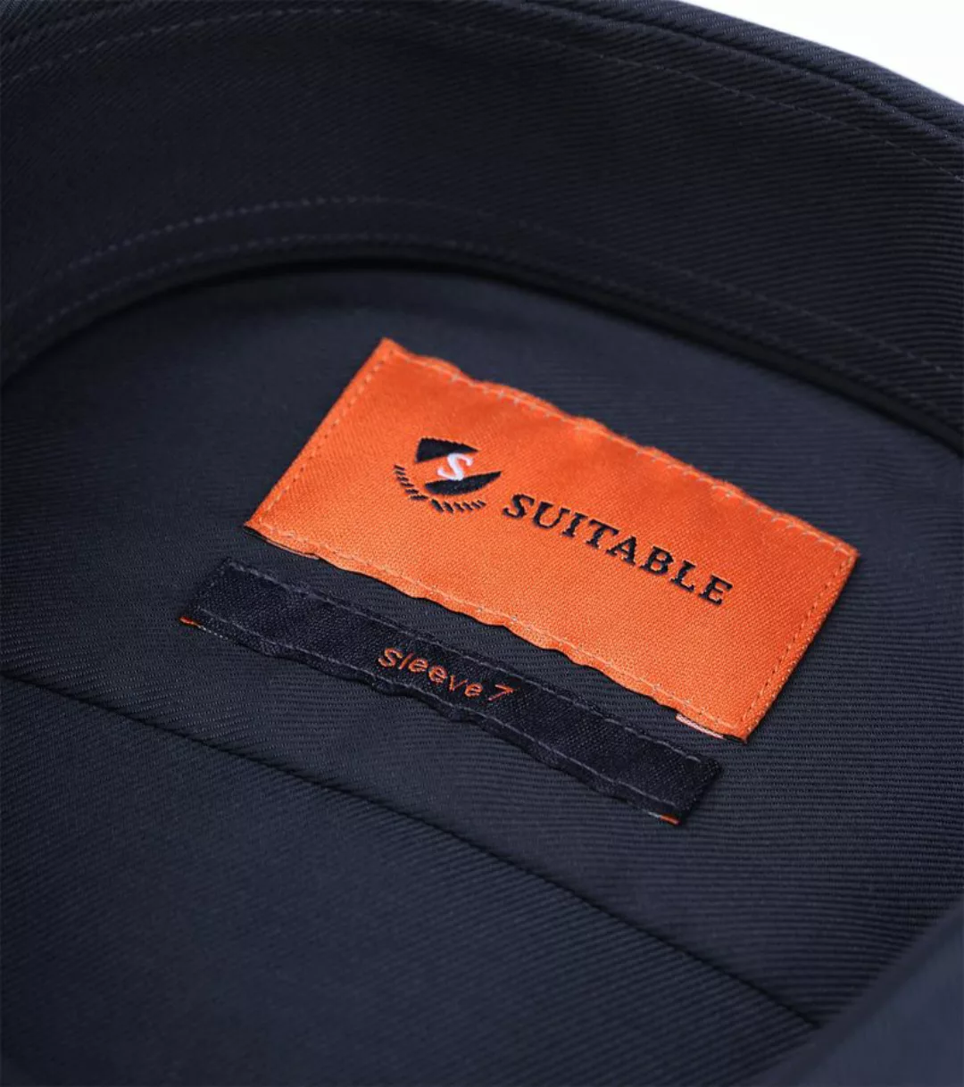 Suitable Hemd Extra Lange Ärmel Twill Navy - Größe 40 günstig online kaufen