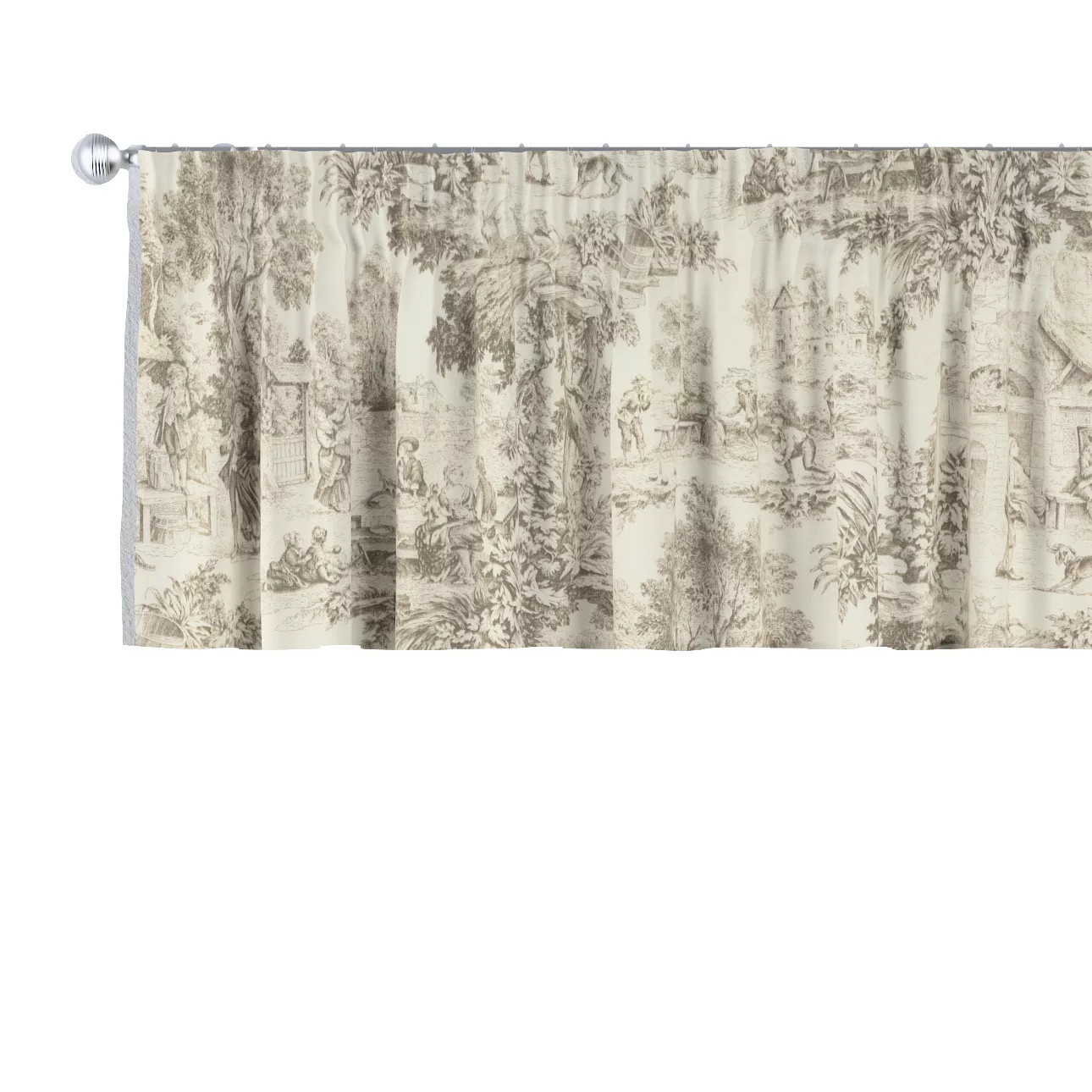 Kurzgardine mit Kräuselband, ecru-beige, 390 x 40 cm, Avinon (144-53) günstig online kaufen