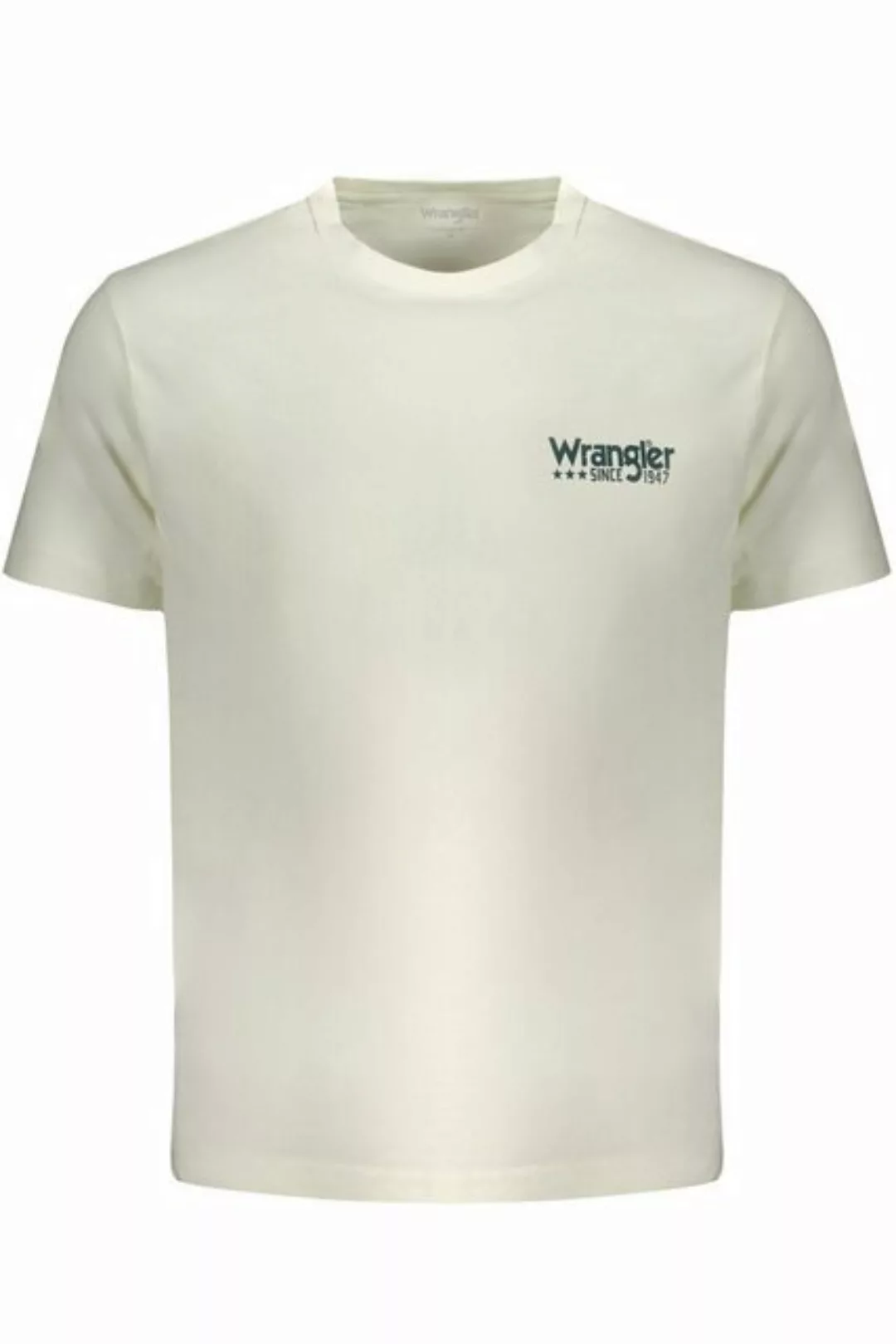 Wrangler T-Shirt Stylisches Weißes Kurzarm-Herren-T-Shirt mit günstig online kaufen