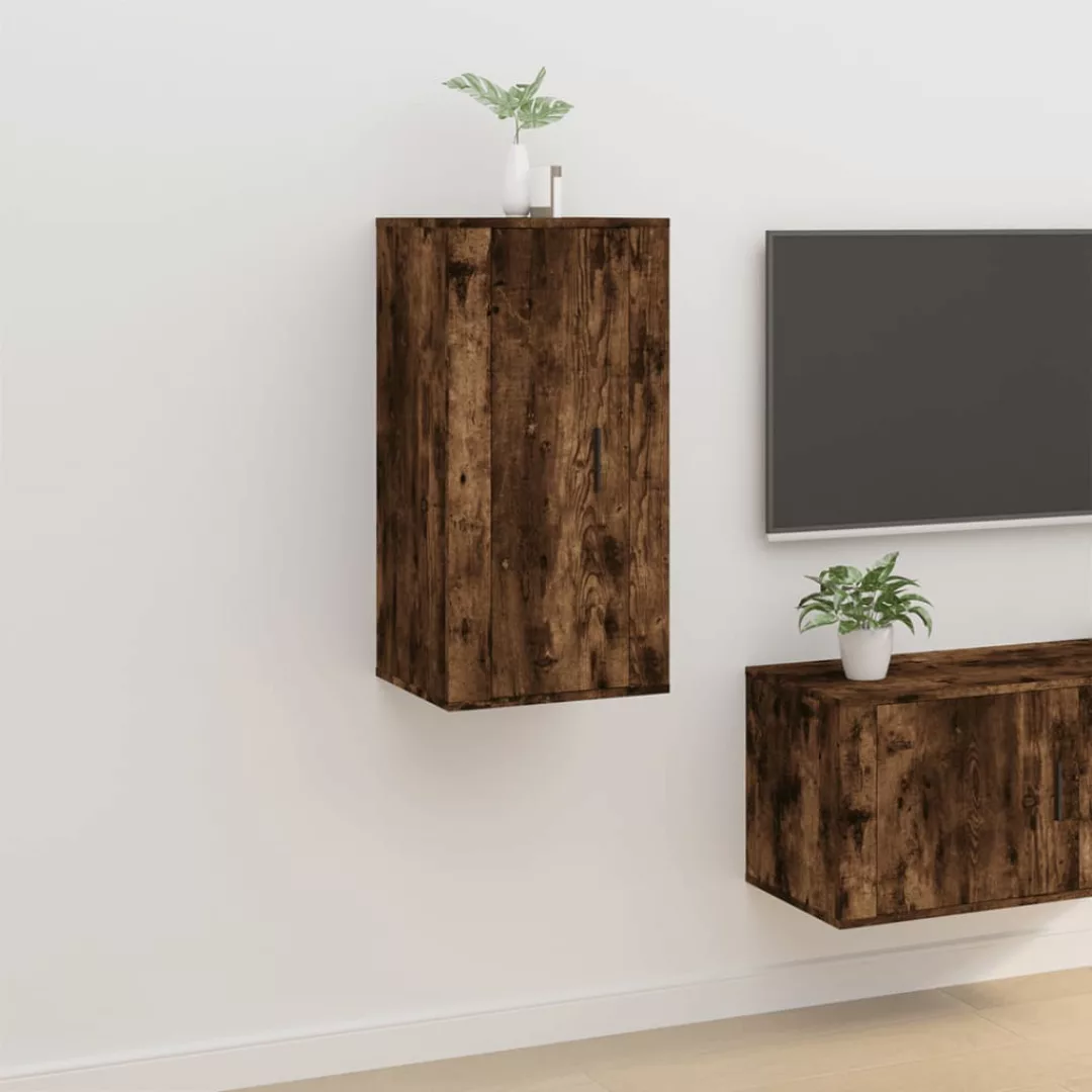 Vidaxl Tv-wandschrank Räuchereiche 40x34,5x80 Cm günstig online kaufen