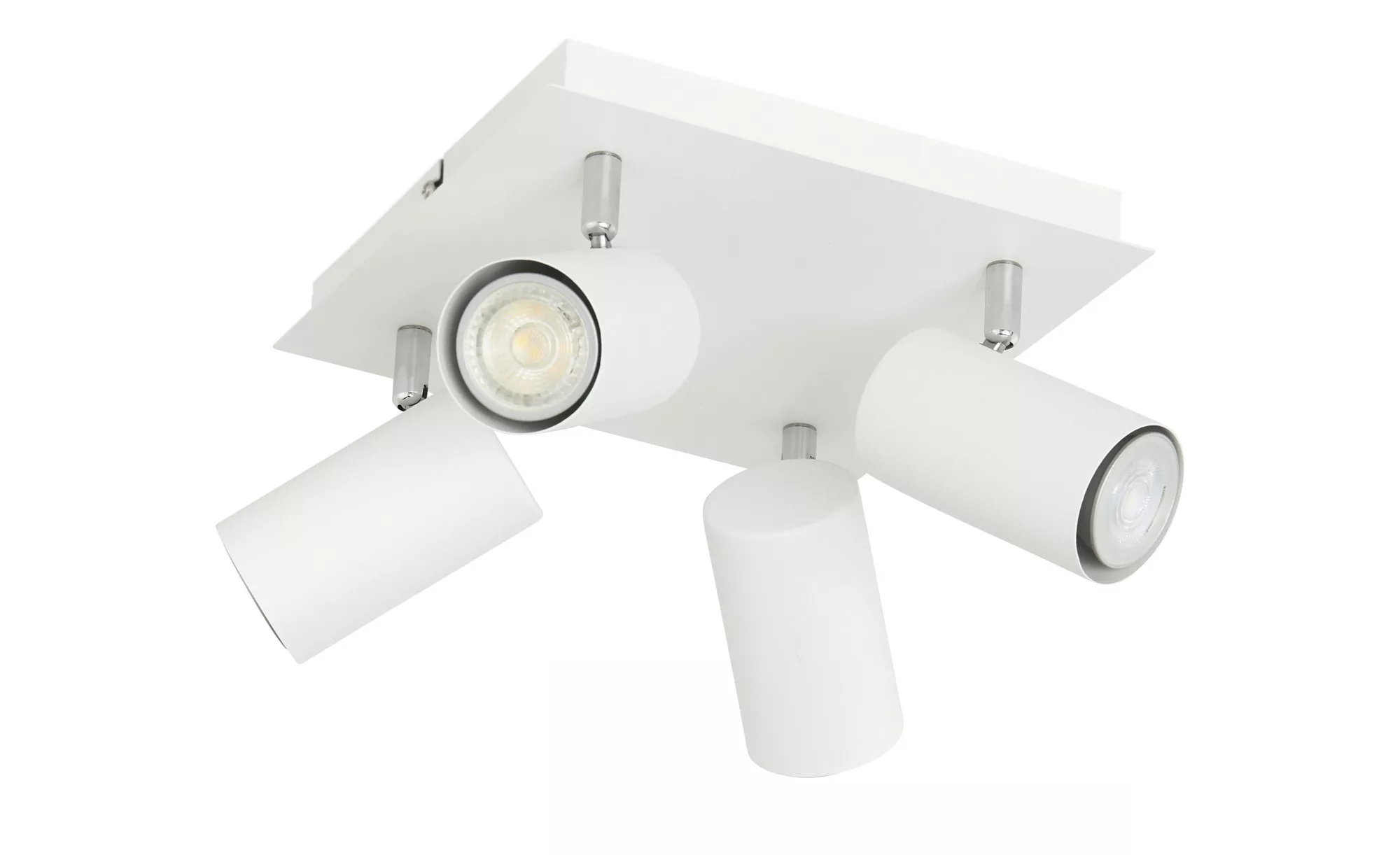 Trio Deckenspot, 4-flammig, weiß ¦ weiß ¦ Maße (cm): B: 24 H: 15 T: 24 Lamp günstig online kaufen