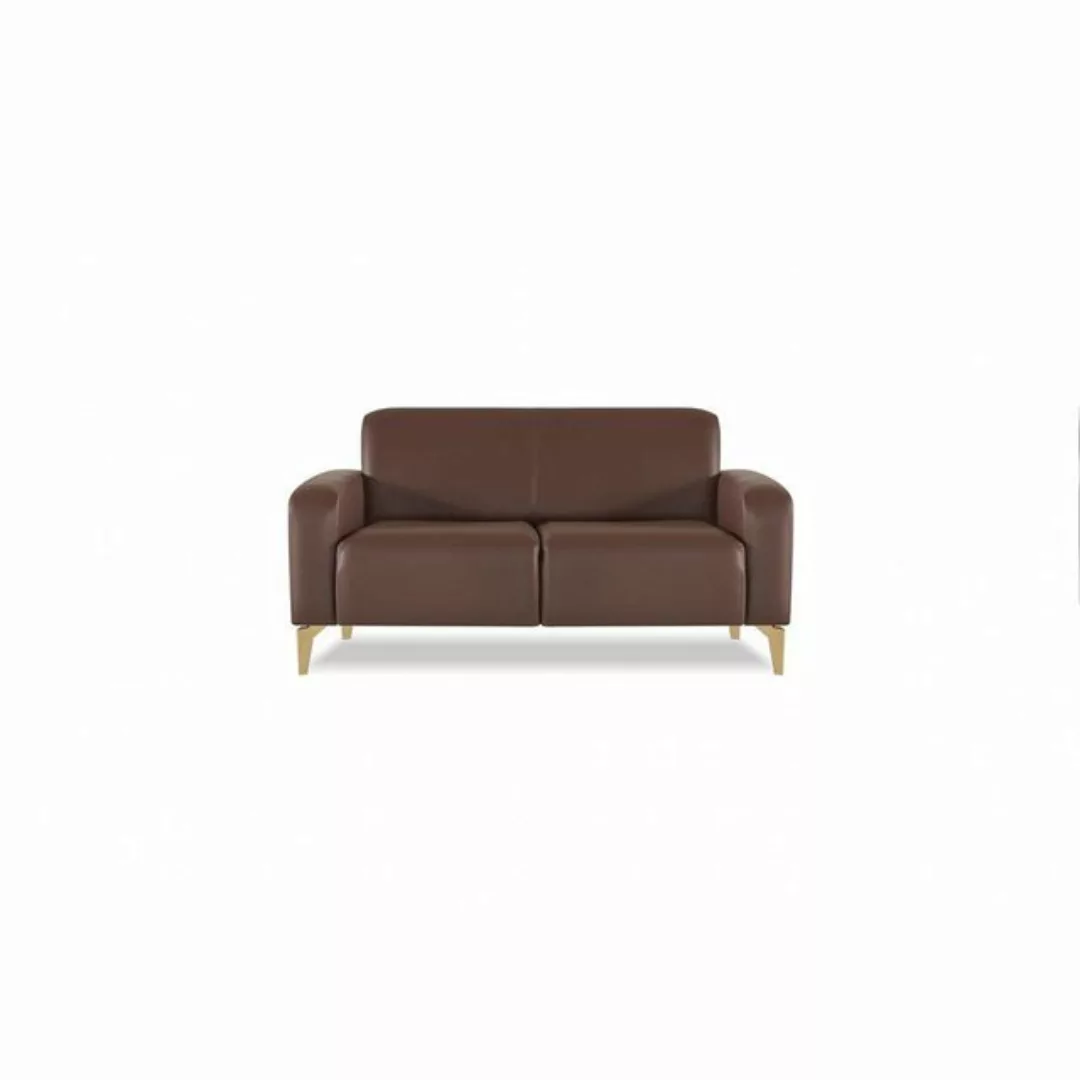 JVmoebel 2-Sitzer Sofa 2-Sitzer Braun Einfarbig Modern Design Arbeitszimmer günstig online kaufen