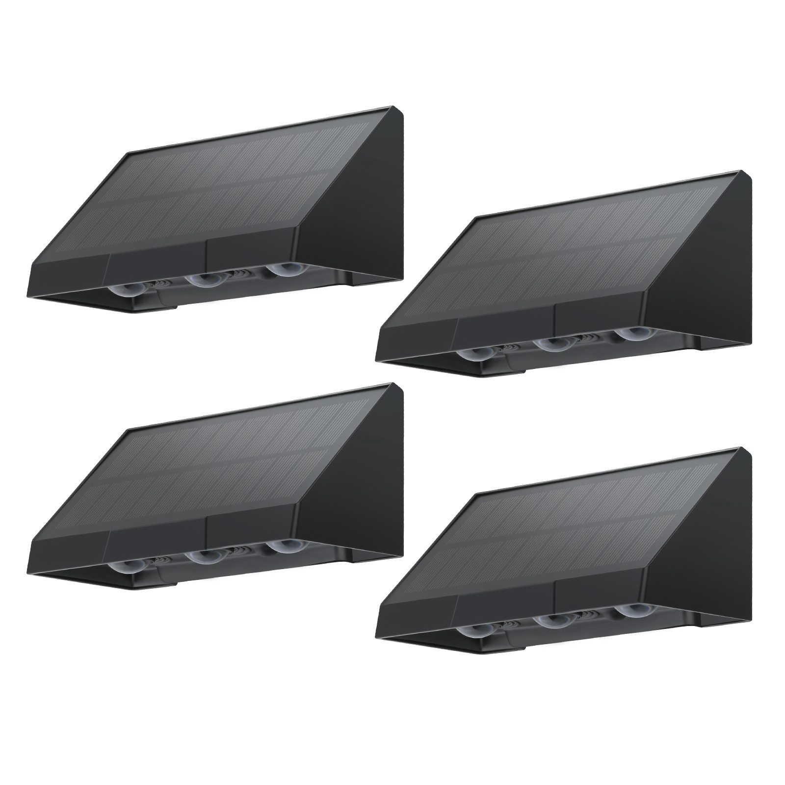 ZMH Außen-Wandleuchte 1/2/4ER Wandlampe solar 3000K günstig online kaufen