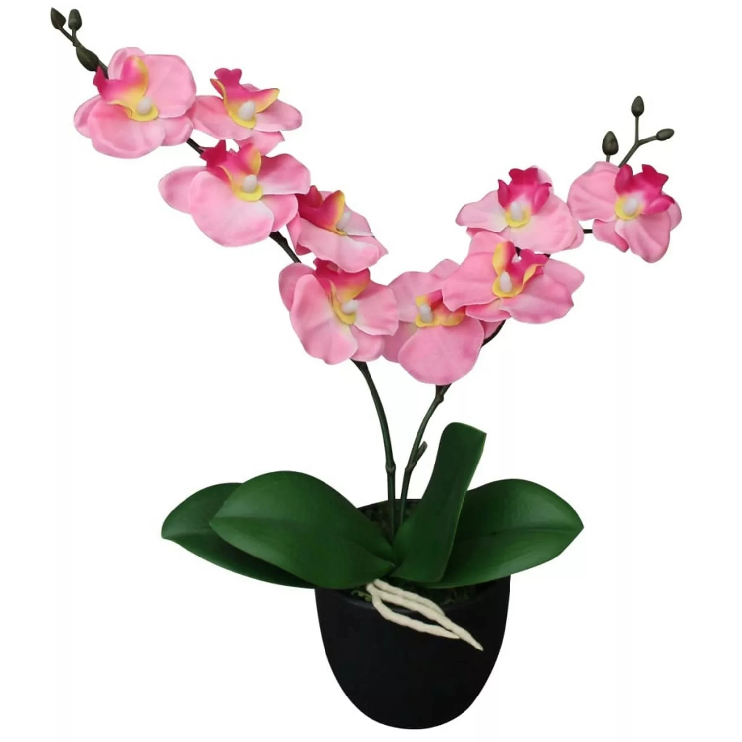 furnicato Künstliche Orchidee mit Topf 30 cm Rosa günstig online kaufen